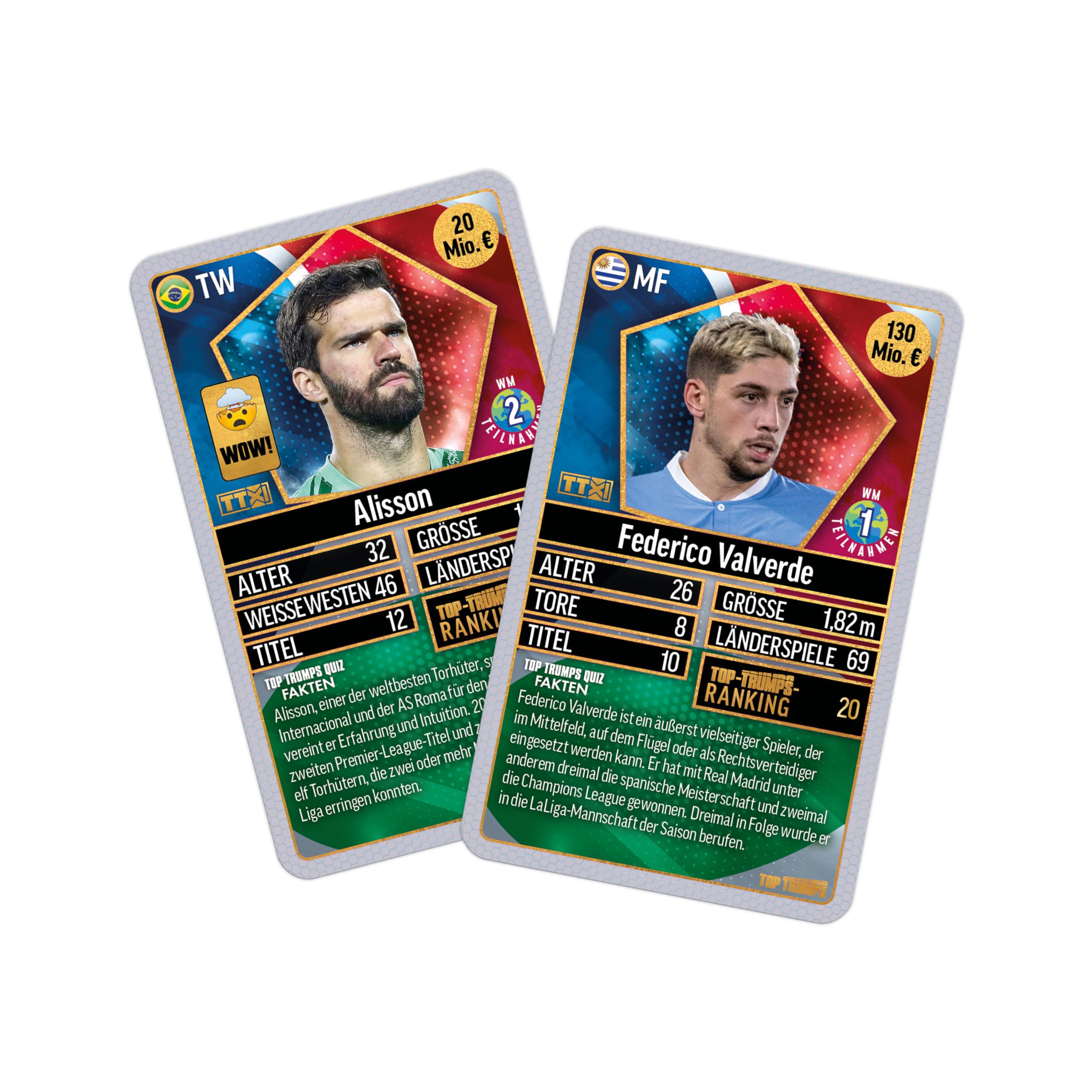 Winning Moves Top Trumps Weltfussballstars Pack 5 Kartenspiel ab 6