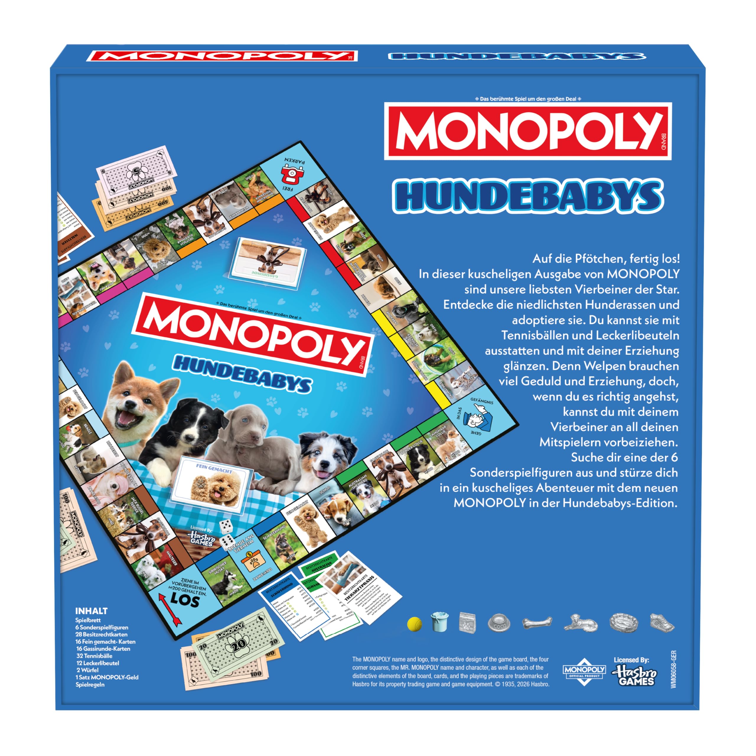 Winning Moves Monopoly Hundebabies Edition Brettspiel Deutsch