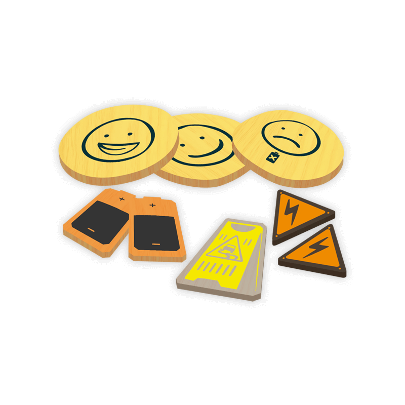 Horrible Tiny Turbo Cars Wooden Tokens Upgrade Pack Spielzubehör