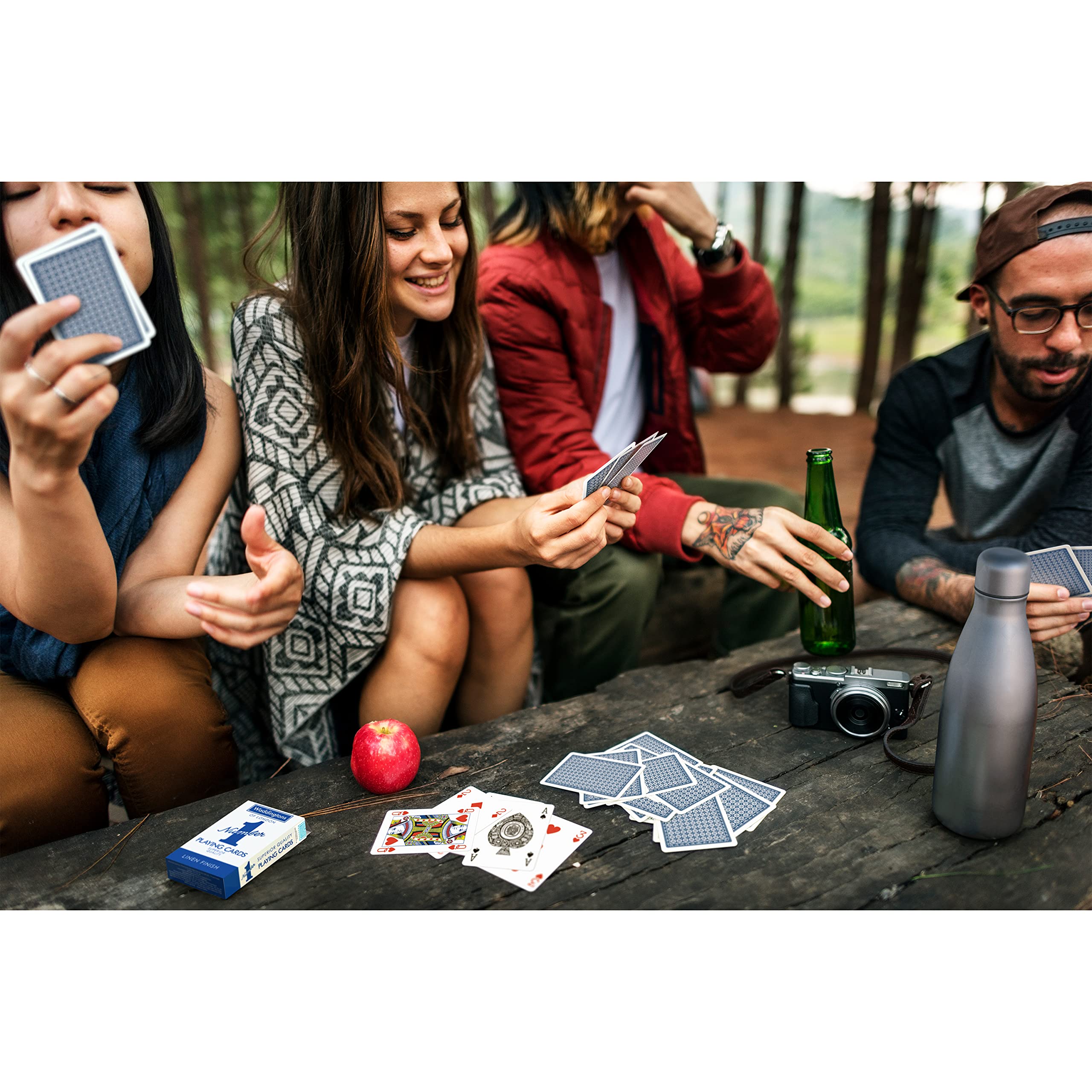 Winning Moves Number 1 Spielkarten Rot & Blau Doppelpack