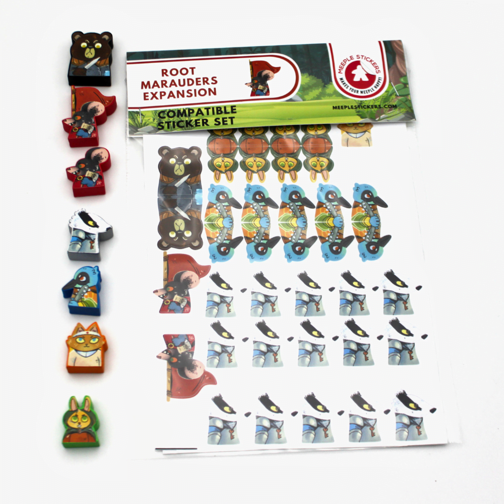 Meeple Sticker Root Marauders Sticker Set Fraktionen