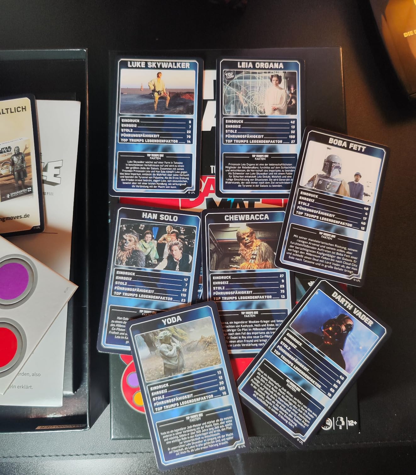 Winning Moves TOP TRUMPS Battle Mat Star Wars Brettspiel Skywalker Saga