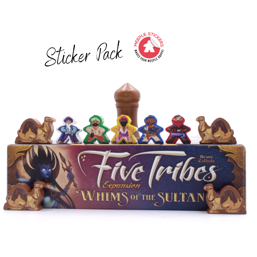 Meeple Sticker Five Tribes Whims of the Sultan Sticker Set