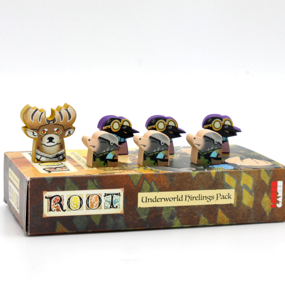 Meeple Stickers Root Underworld Hirelings Sticker Set Aufkleber
