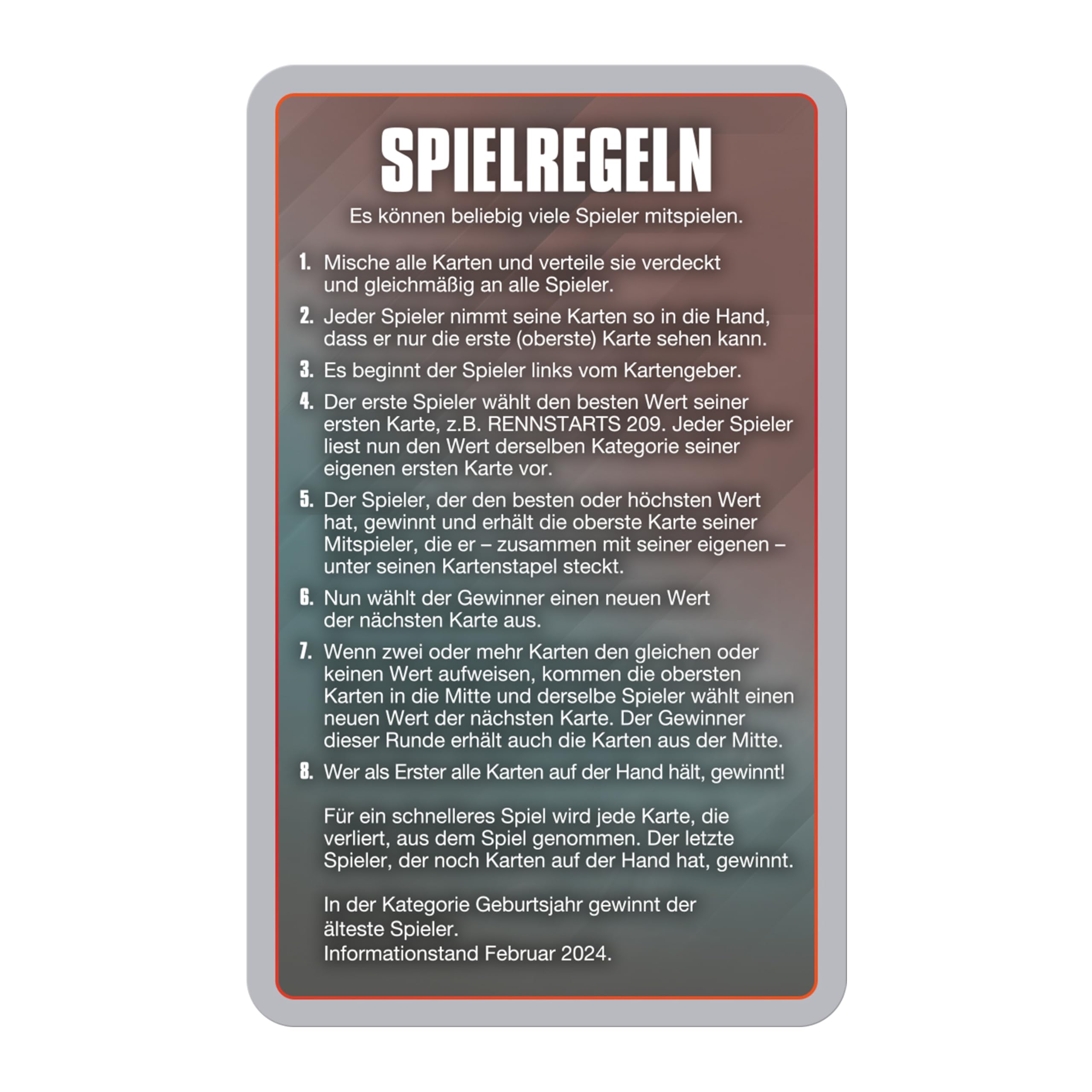 Top Trumps Collectables Grand Prix Helden Kartenspiel