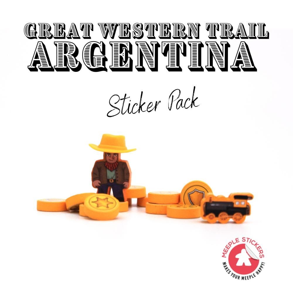 Meeple Sticker Great Western Trail Argentina Sticker Set