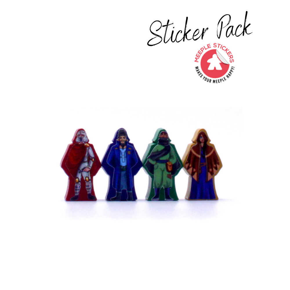 Meeple Sticker Stickers Dune Imperium Sticker-Set doppelseitig