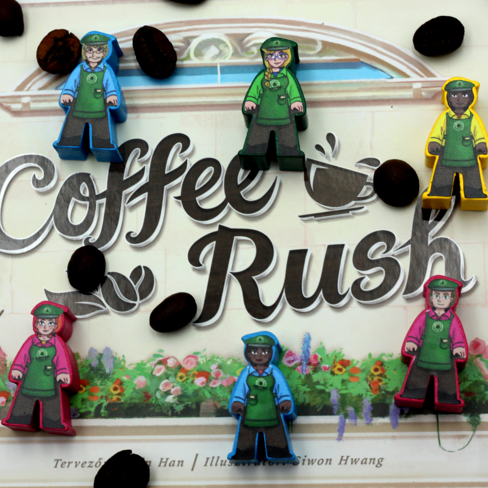 Meeple Sticker Coffee Rush Piece of Cake Sticker Set Barista