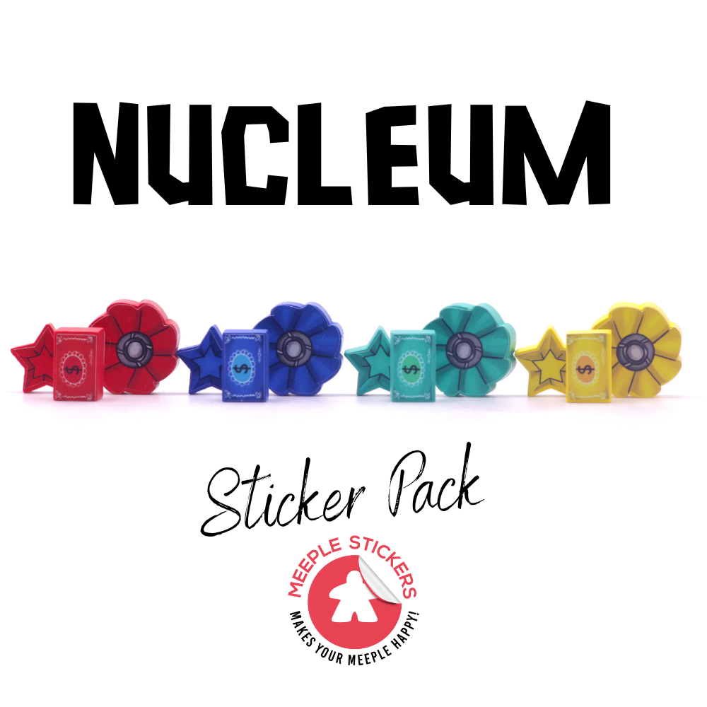Meeple Sticker Nucleum Sticker Set Aufkleber doppelseitig