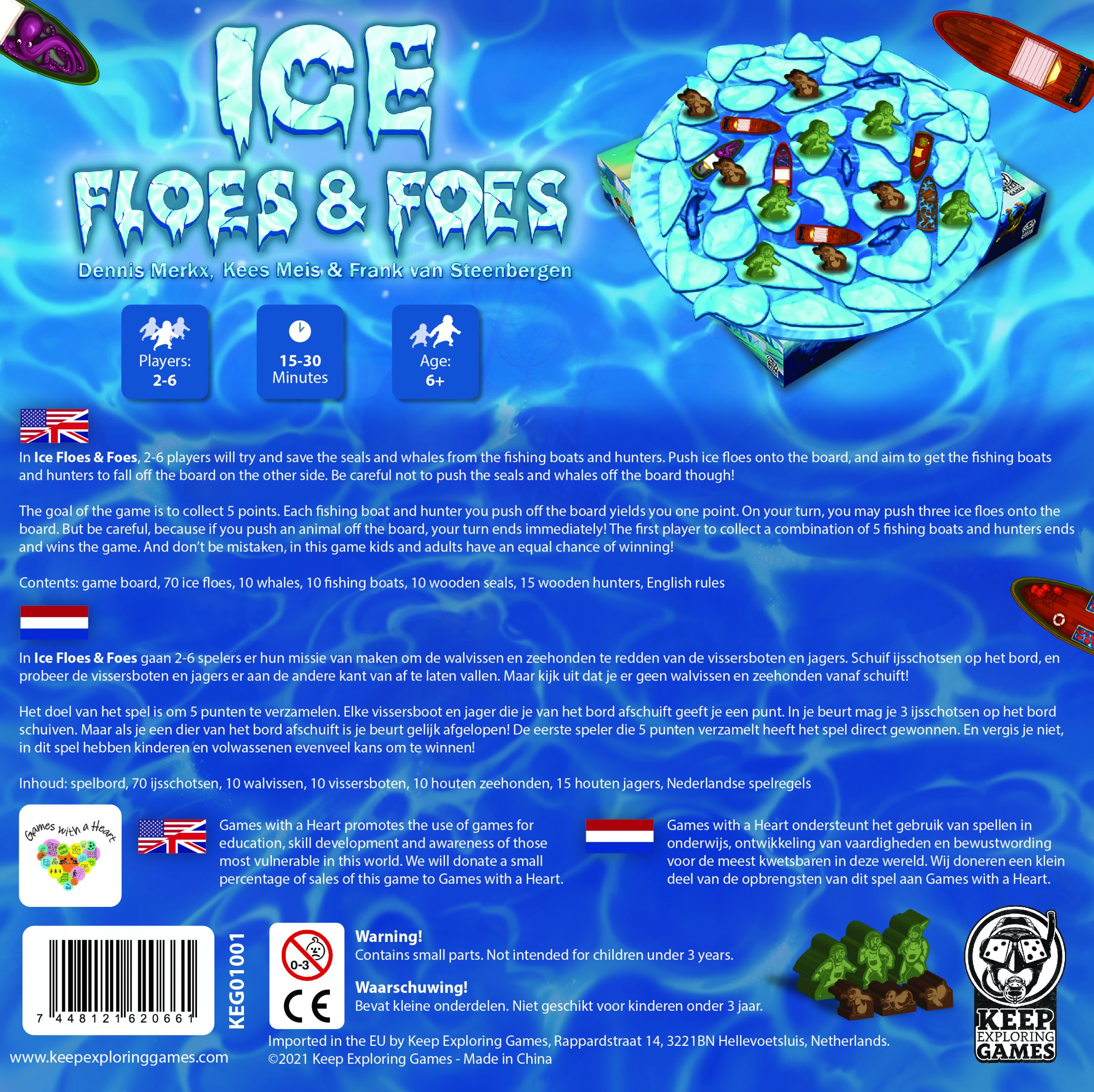 Keep Exploring Ice Floes & Foes Brettspiel 2-6 Spieler