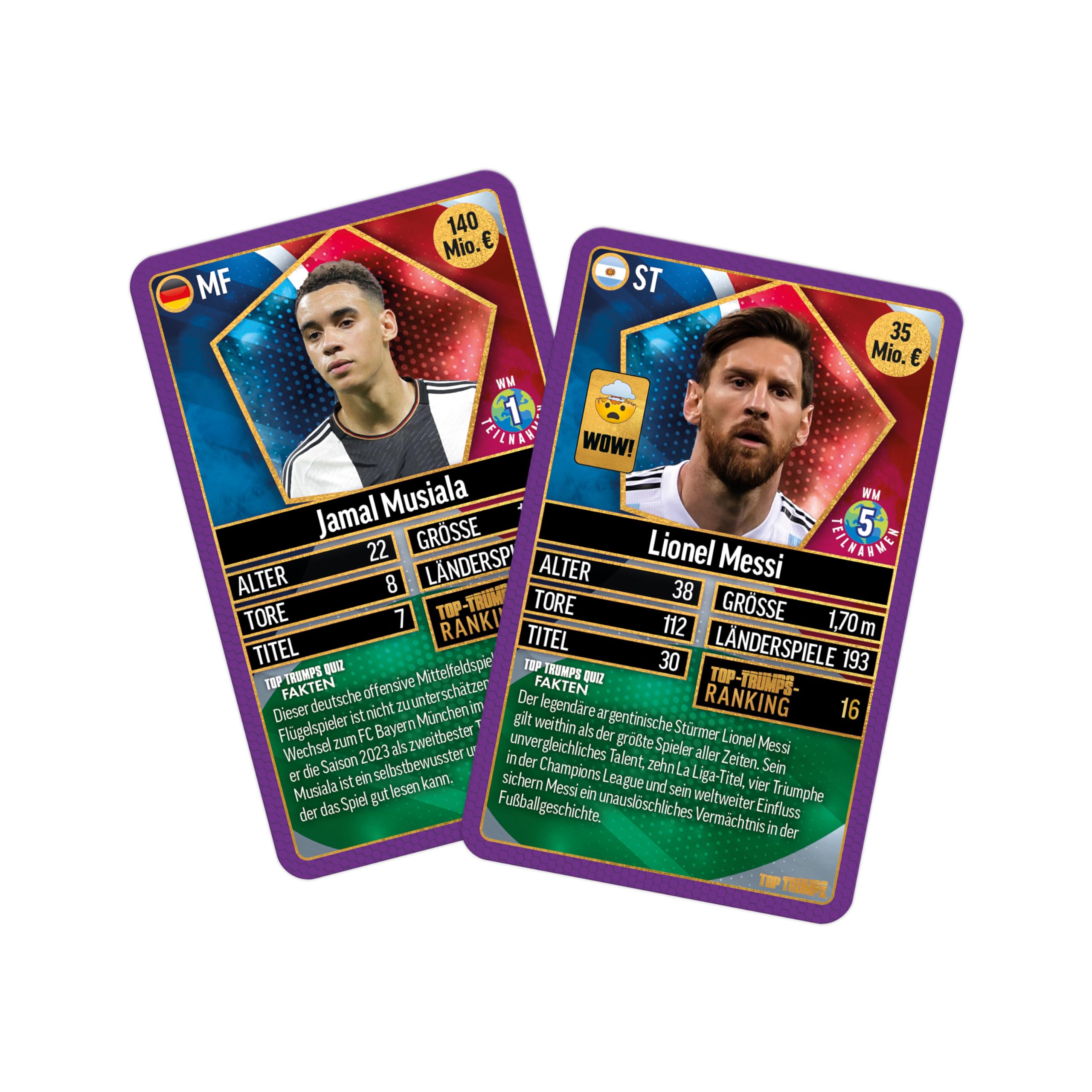 Winning Moves Top Trumps Weltfussballstars Pack 4 Kartenspiel ab 6