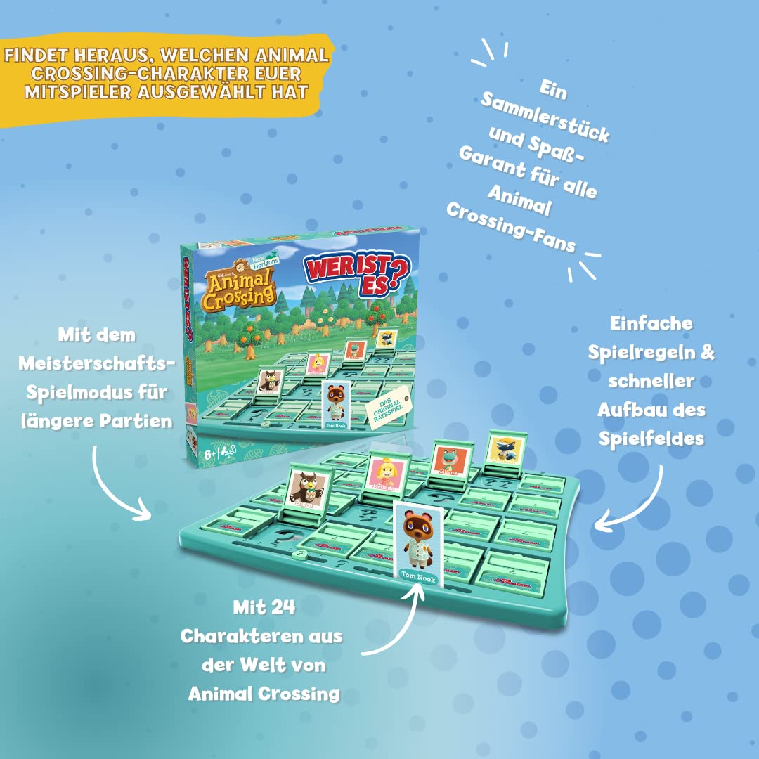 Winning Moves Wer ist es? Animal Crossing Brettspiel 24 Charaktere