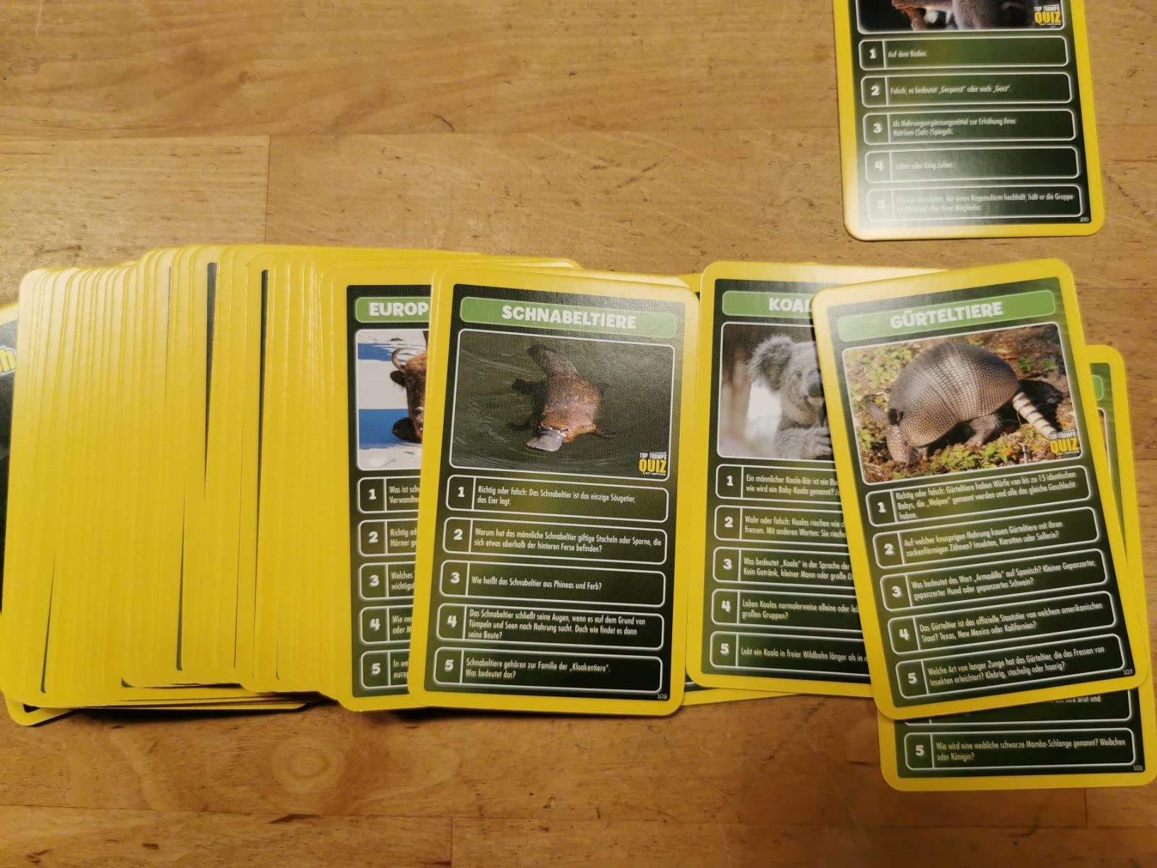 Winning Moves Top Trumps Quiz Welt der Tiere Kartenspiel ab 7