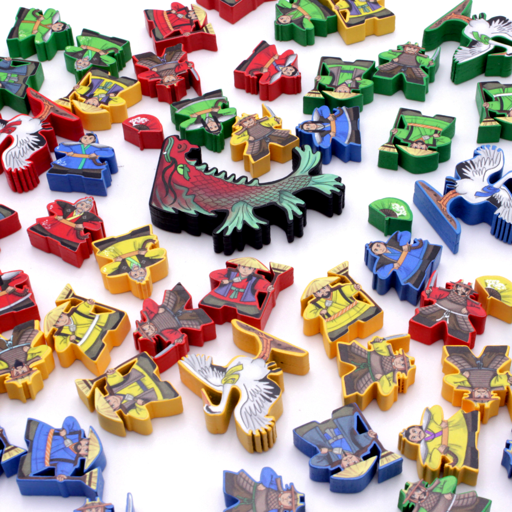 Meeple Sticker White Castle Sticker Set Meeple Aufkleber