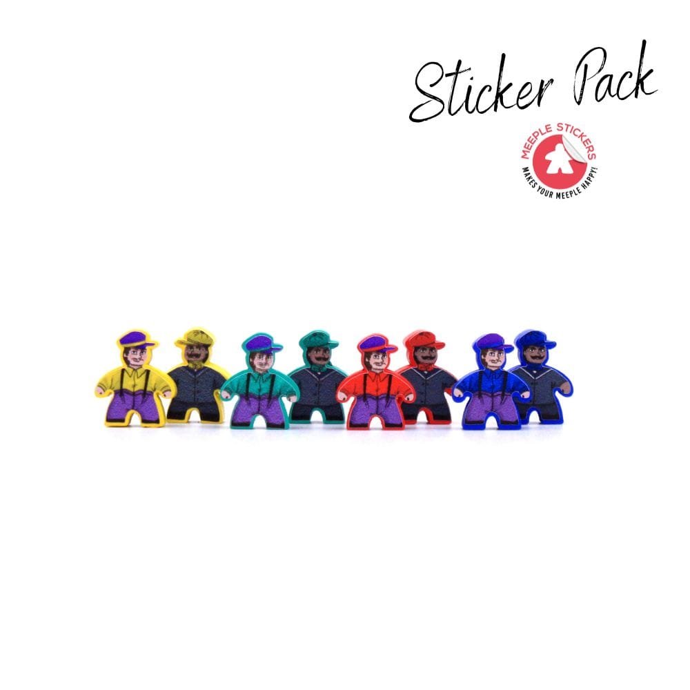 Meeple Stickers Nucleum Court of Progress Sticker Set Aufkleber