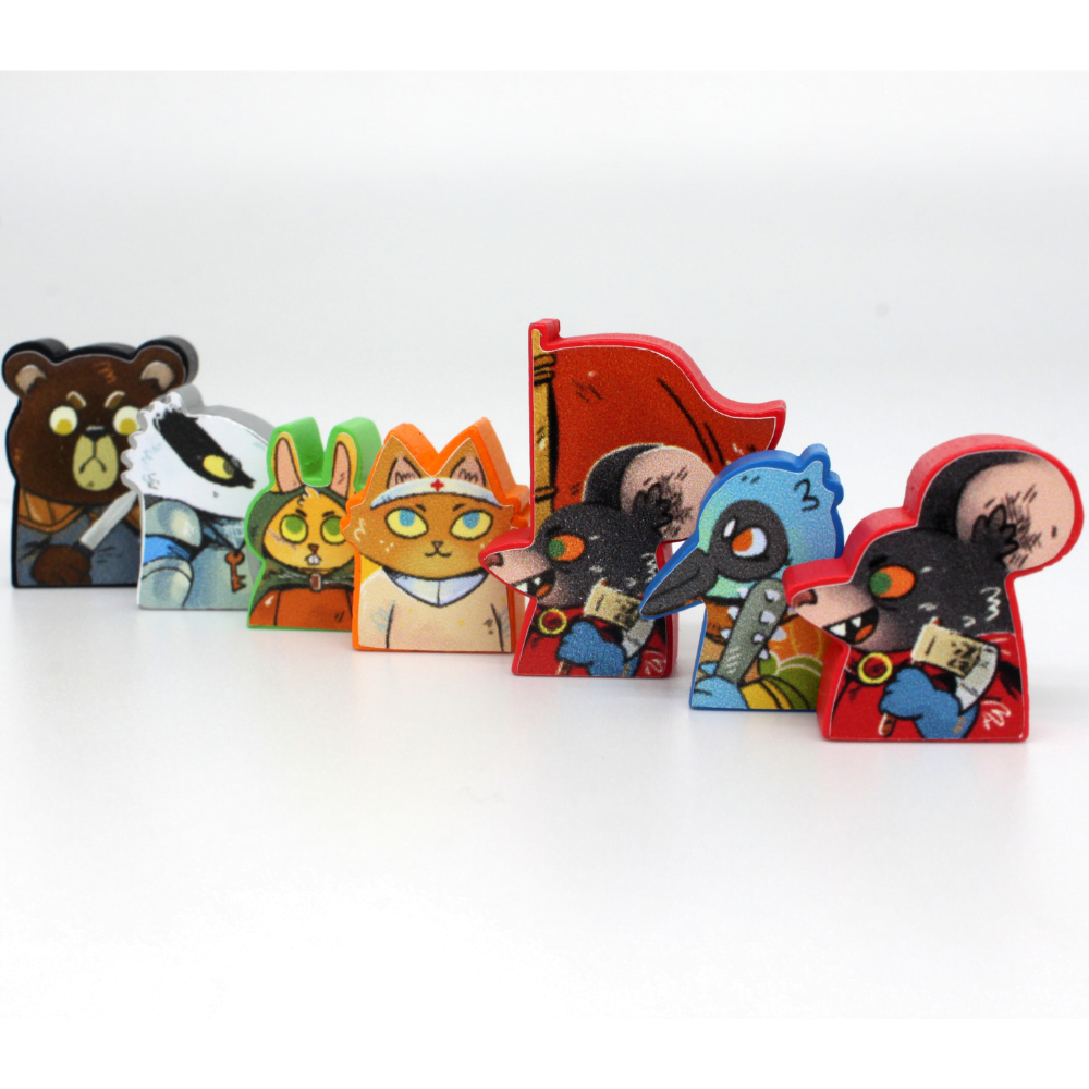 Meeple Sticker Root Marauders Sticker Set Fraktionen