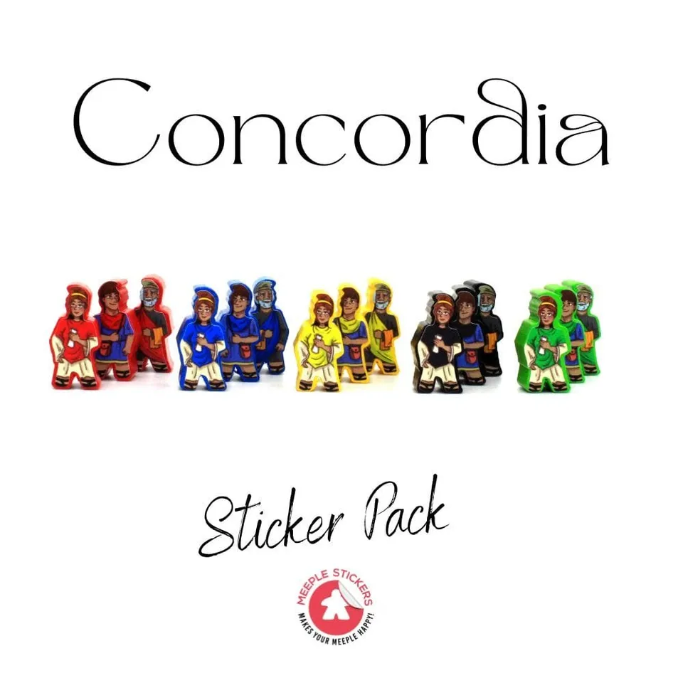 Meeple Sticker Concordia Sticker Set Aufkleber Antike
