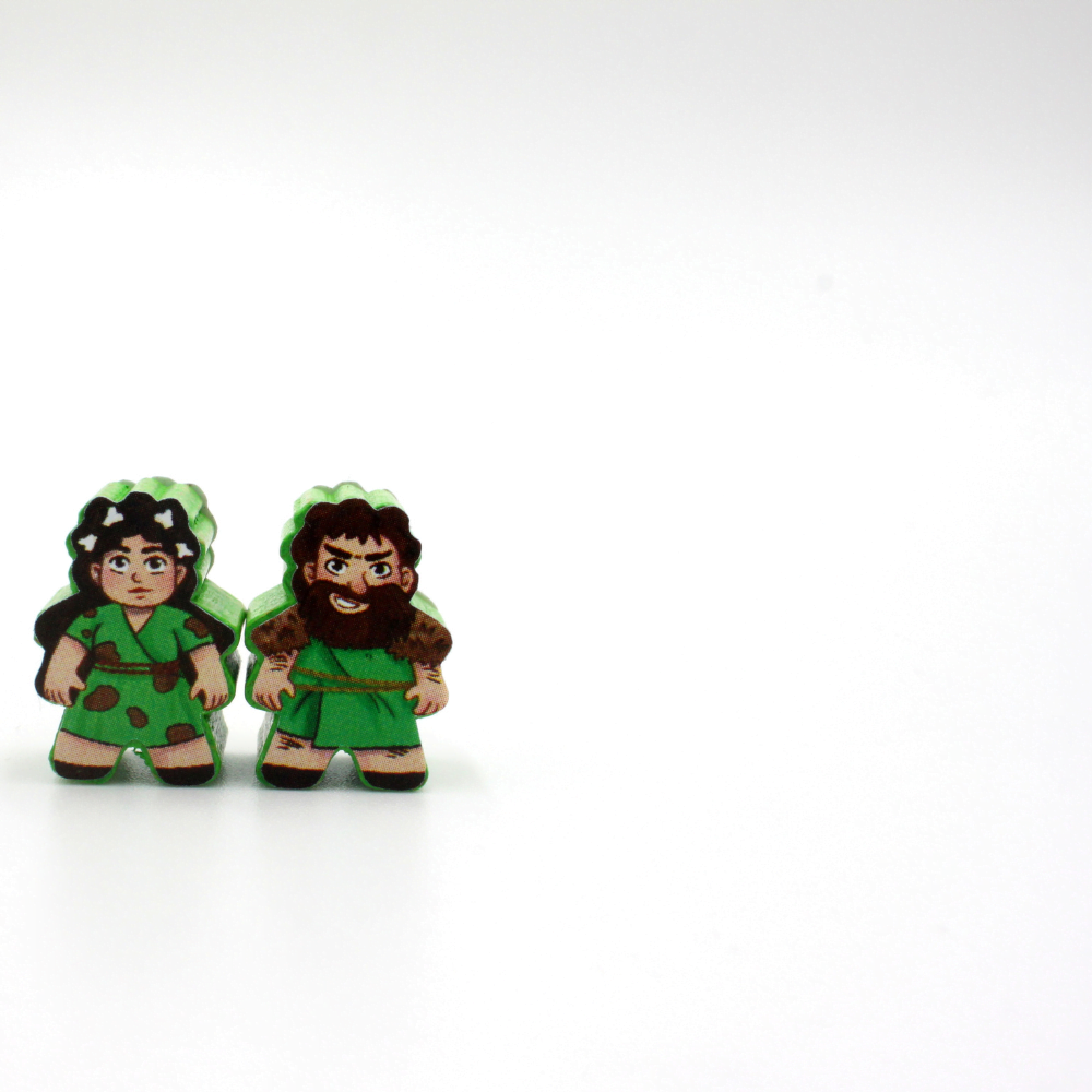 Meeple Sticker Stone Age Sticker Set Meeple doppelseitig