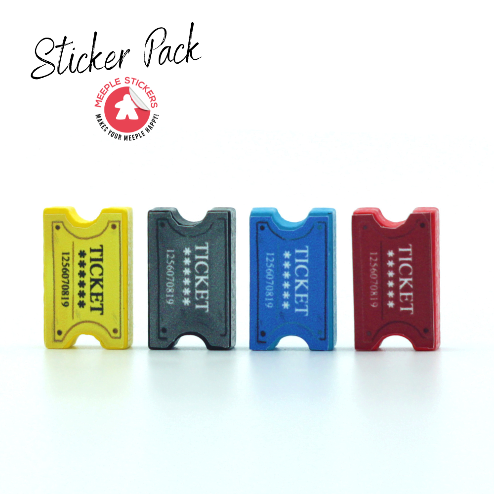 Meeple Sticker Ark Nova Marine Worlds Sticker Set doppelseitig