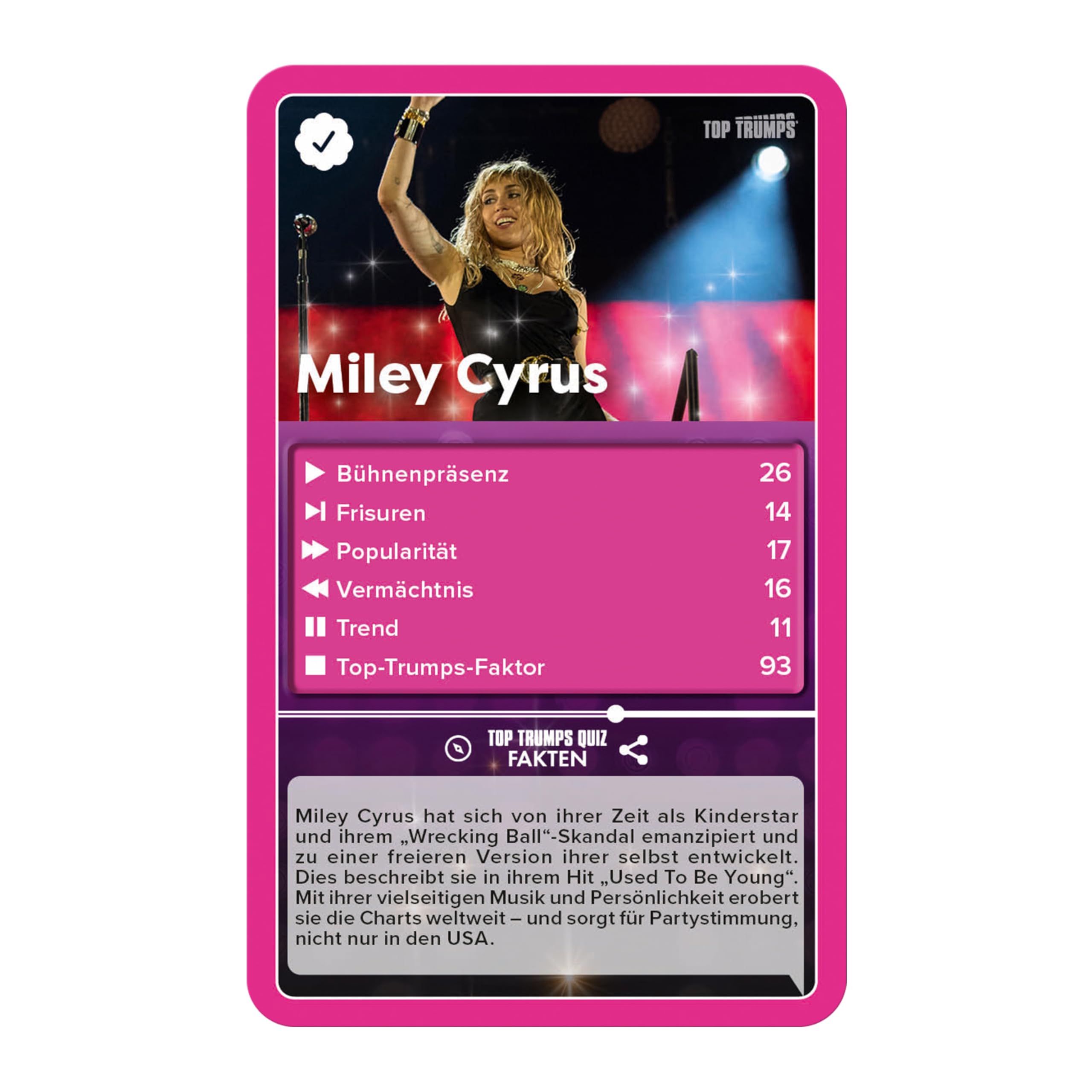 Winning Moves Top Trumps Popstars Kartenspiel ab 6 Jahren