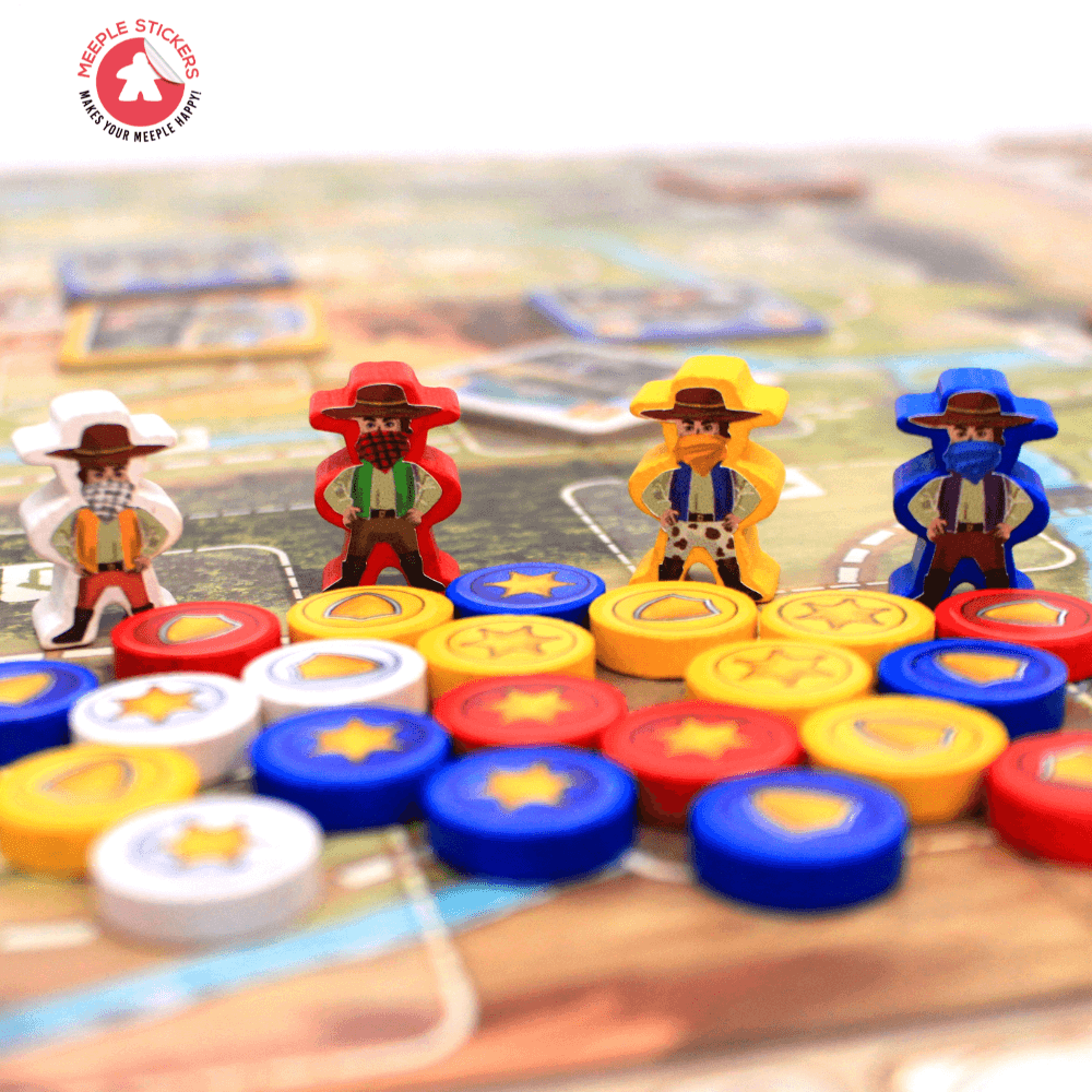 Meeple Sticker Great Western Trail 1st Edition Sticker Set 1. Auflage