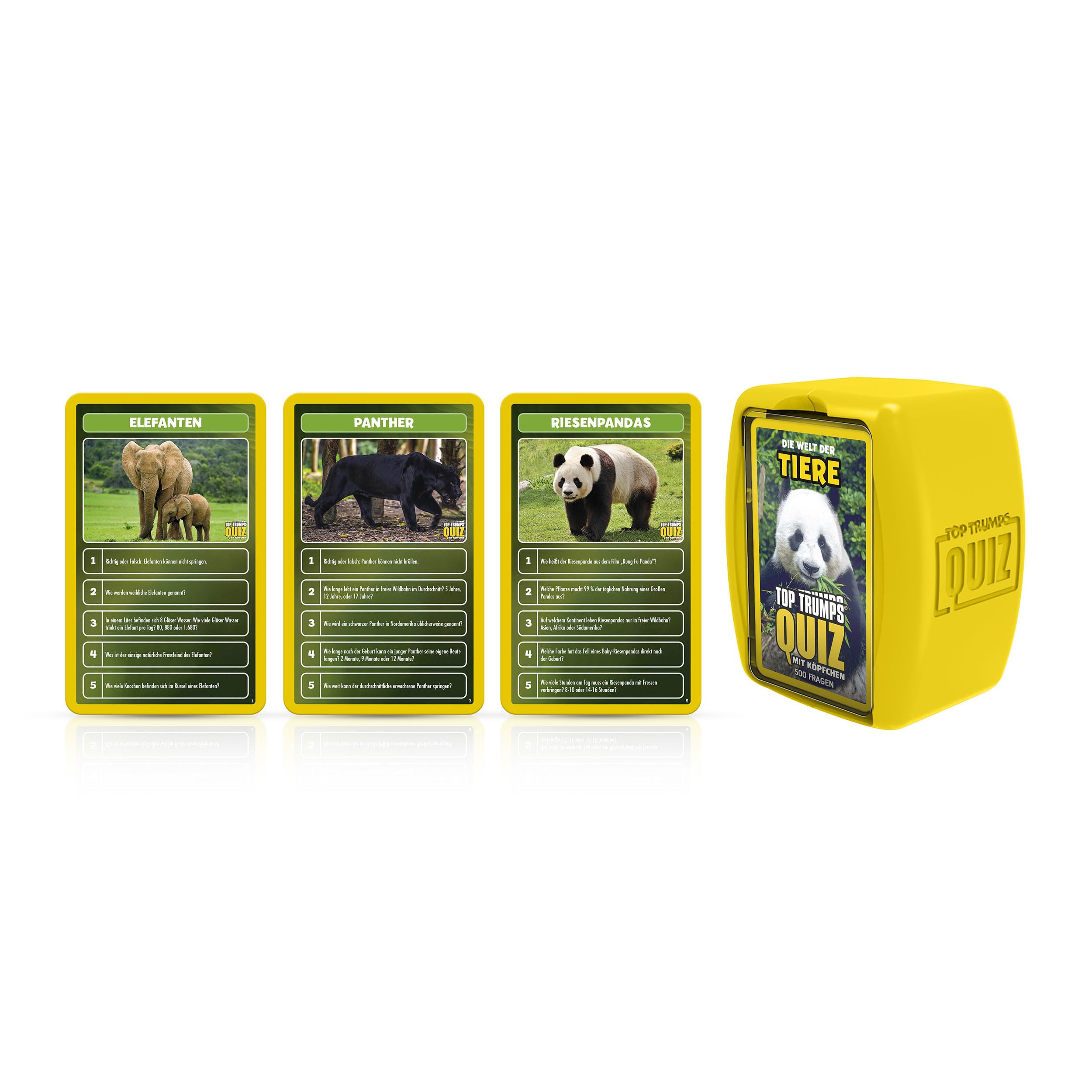 Winning Moves Top Trumps Quiz Welt der Tiere Kartenspiel ab 7