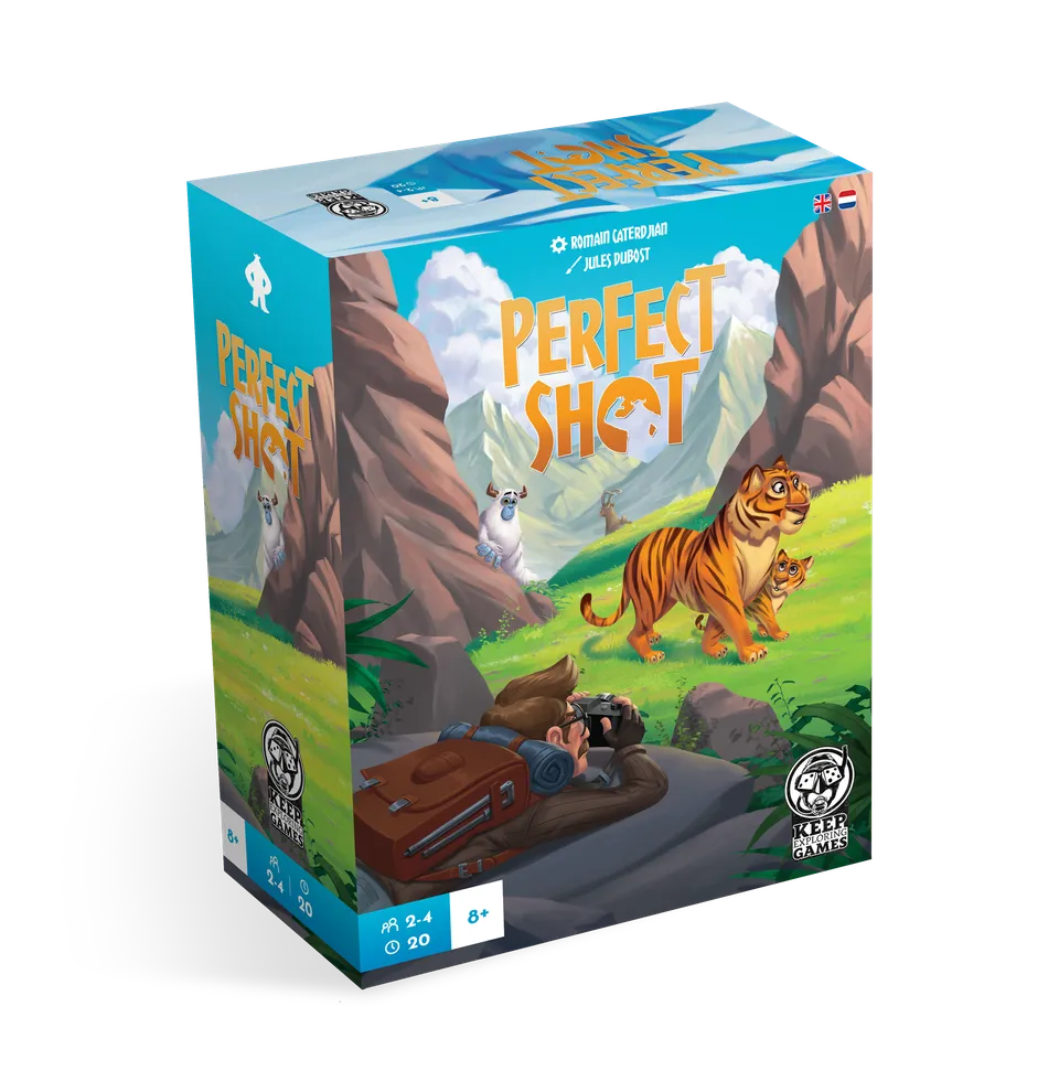 Keep Exploring Games Perfect Shot Brettspiel Tier-Fotosafari