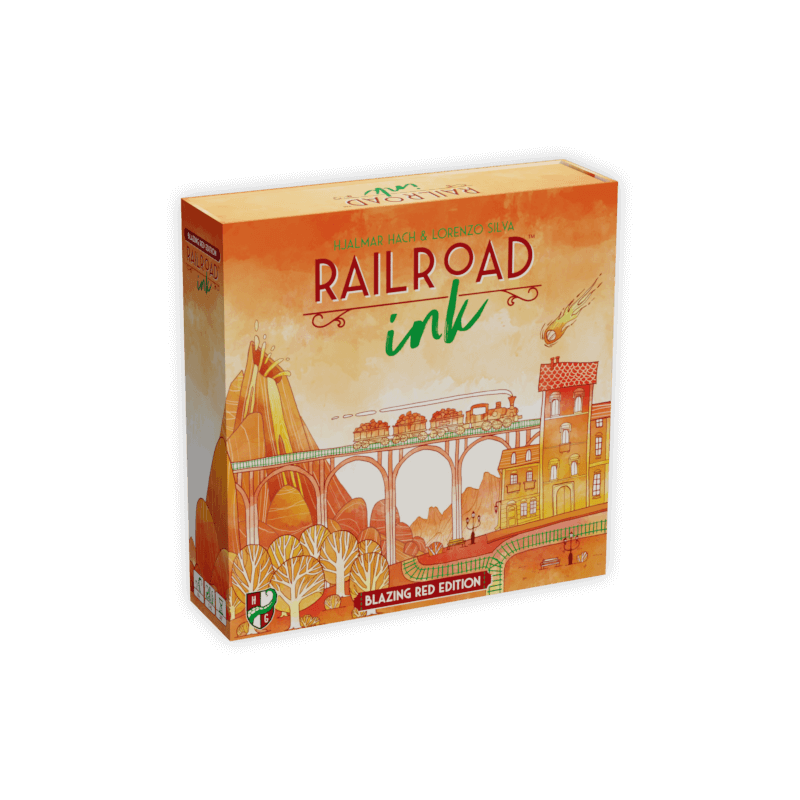 Horrible Railroad Ink Blazing Red Edition Würfelspiel Lava