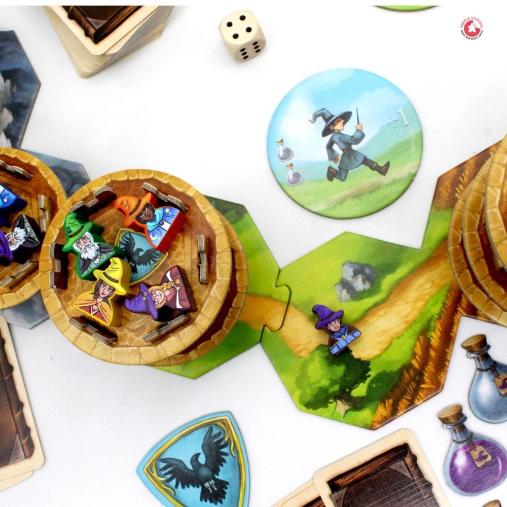 Meeple Sticker Wandering Towers Sticker Set Zauberer