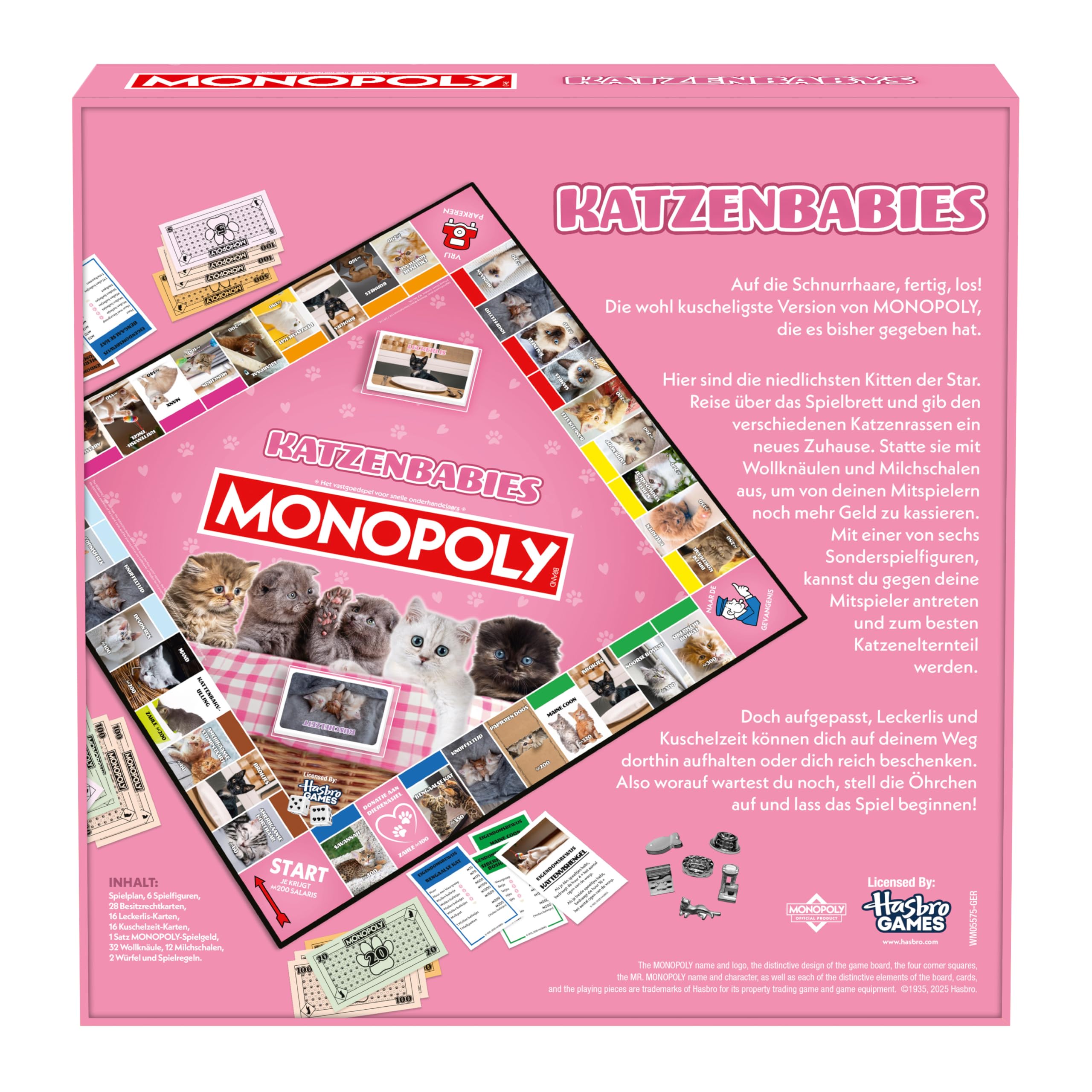 Winning Moves Monopoly Katzenbabys Brettspiel 2-6 Spieler