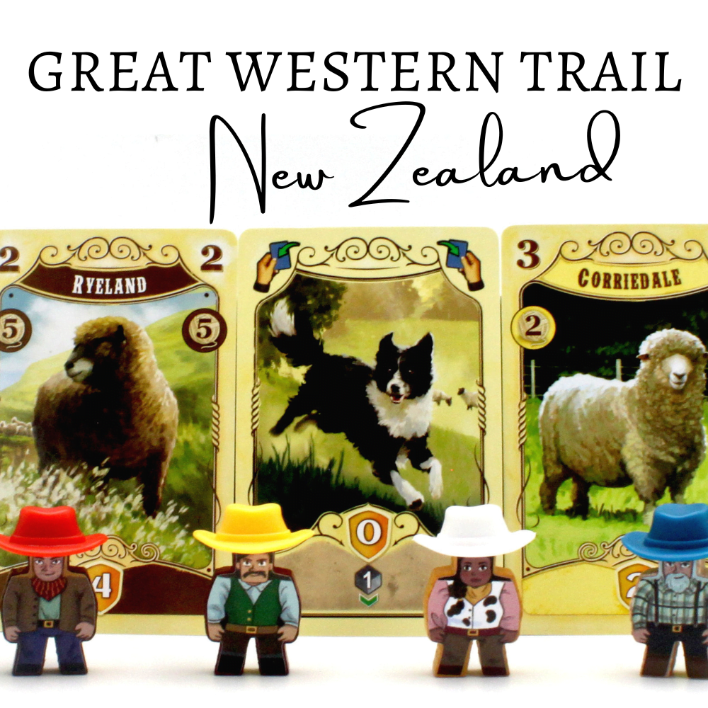 Meeple Sticker Great Western Trail New Zealand Sticker Set
