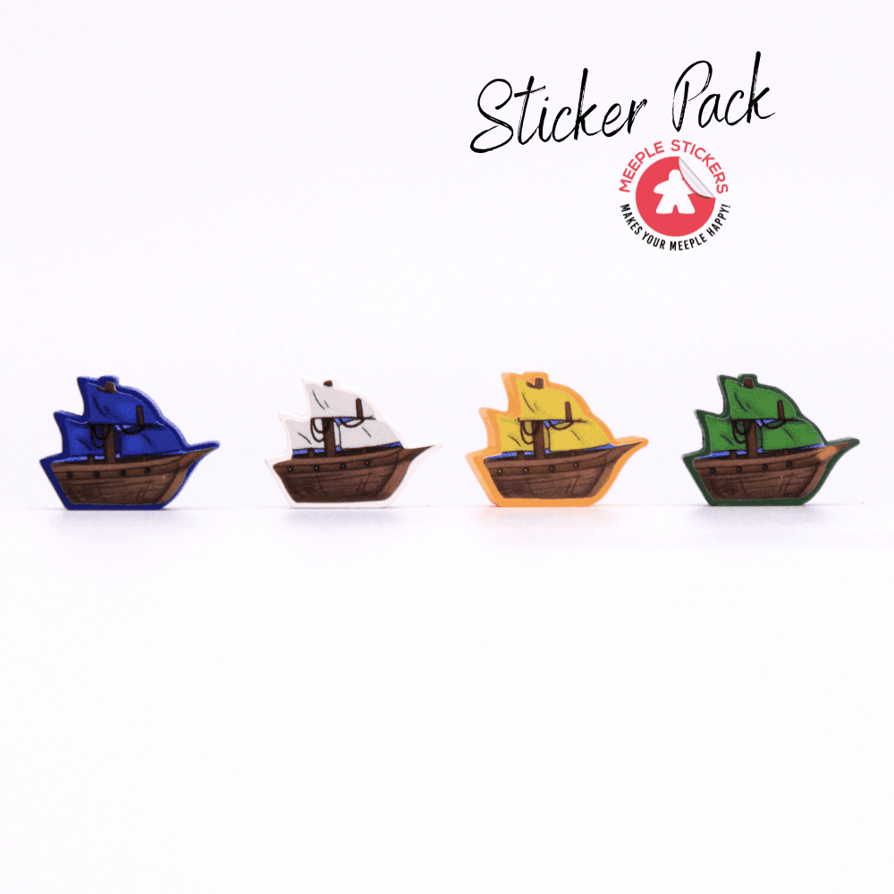 Meeple Sticker Darwins Journey Sticker Set doppelseitig