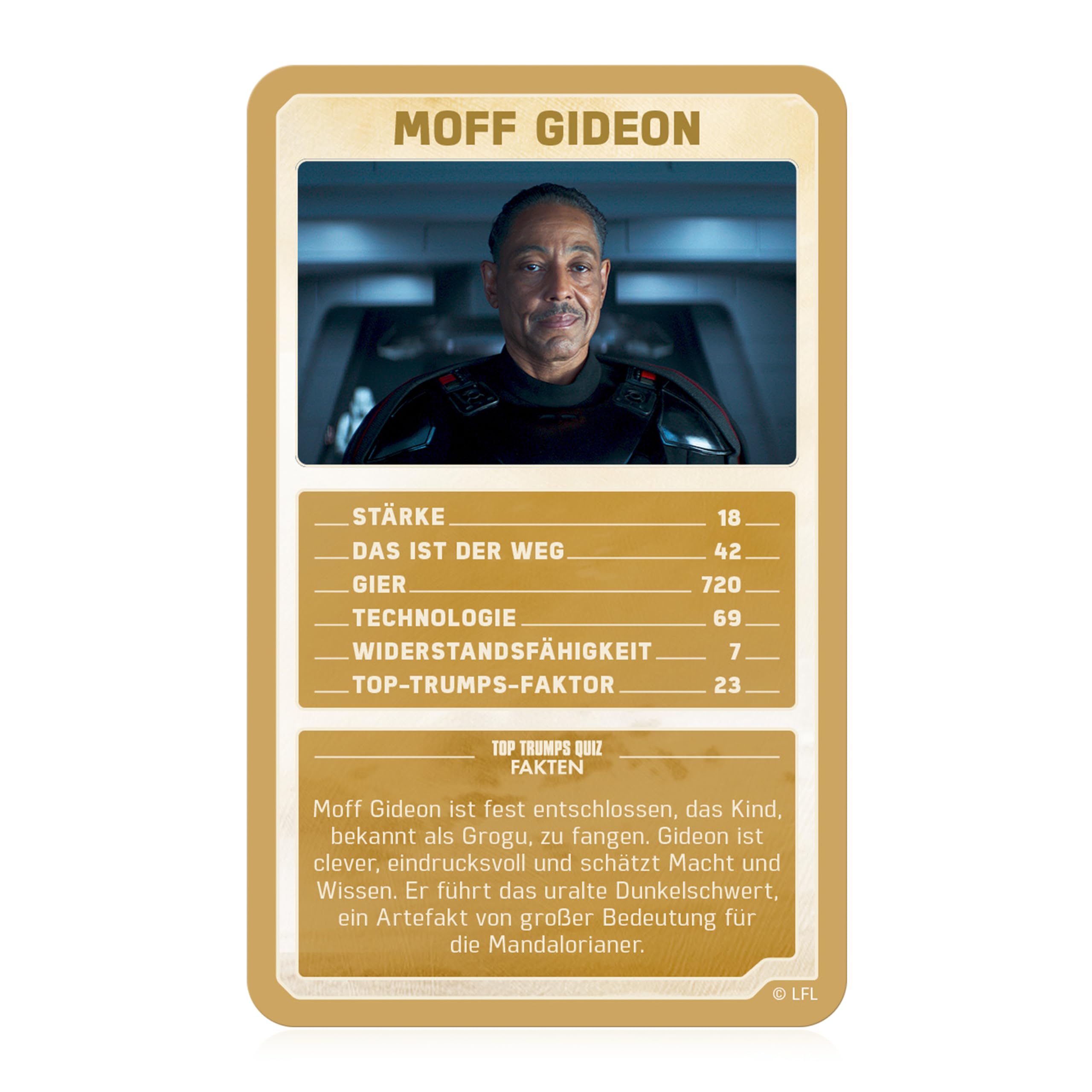 Winning Moves Top Trumps Collectables Mandalorian Quartett