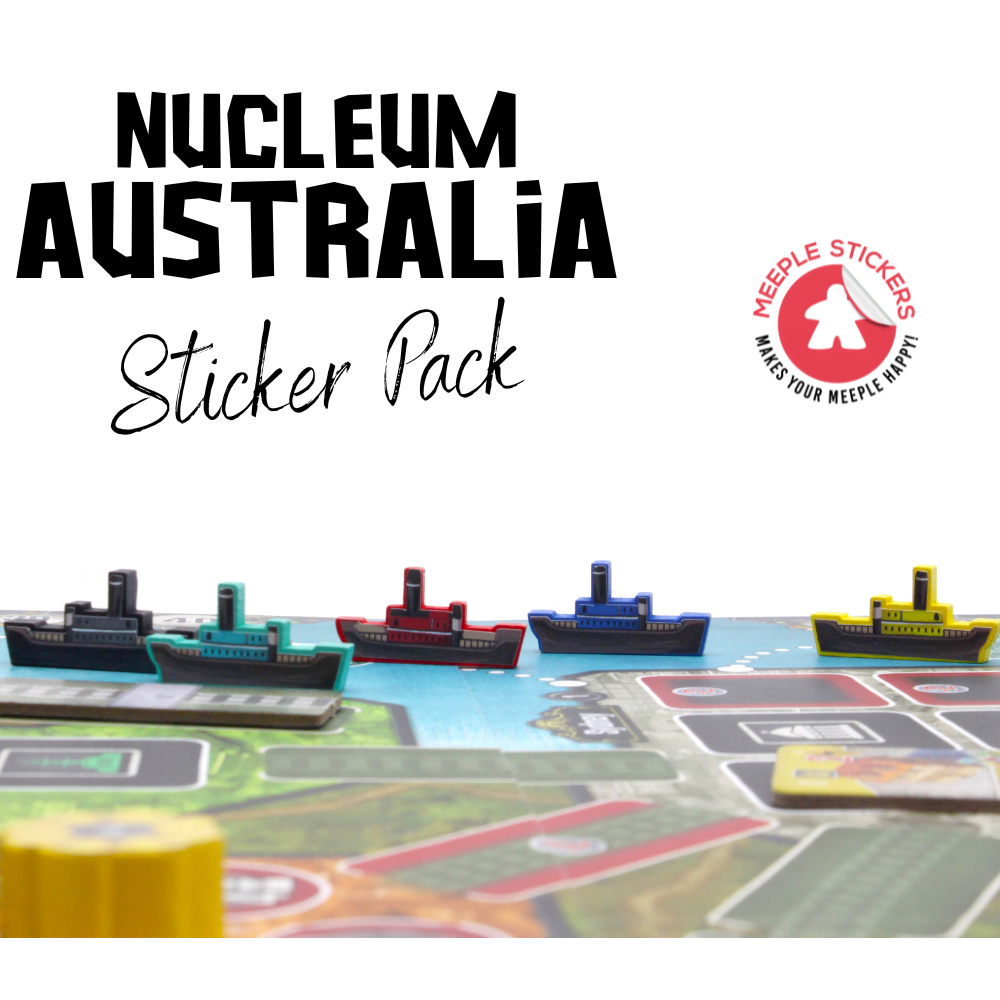 Meeple Sticker Nucleum Australia Sticker Set Aufkleber
