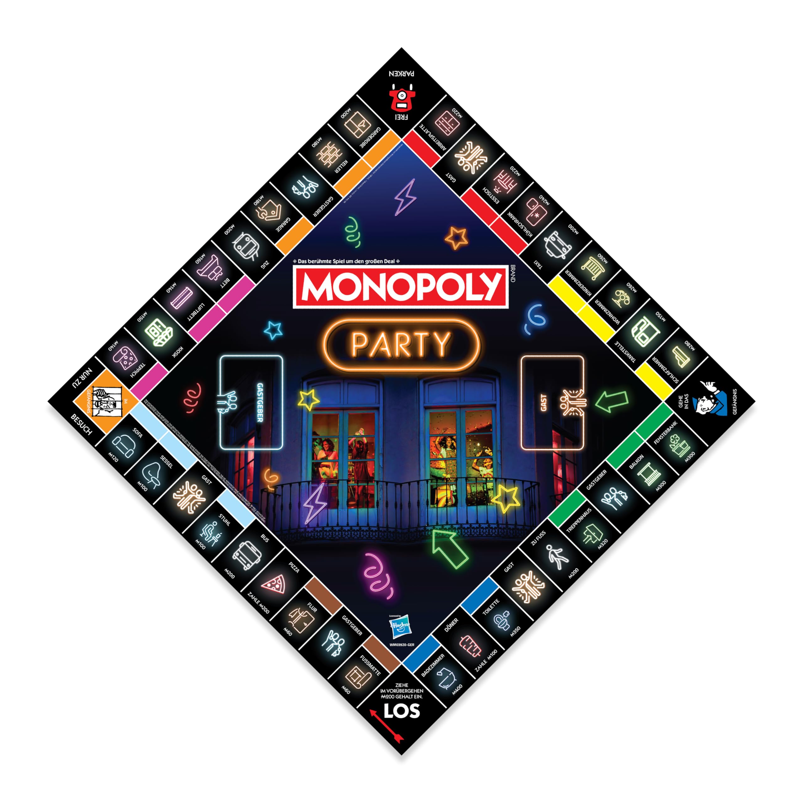 Winning Moves Monopoly Party Edition Brettspiel Deutsch ab 16 Jahren