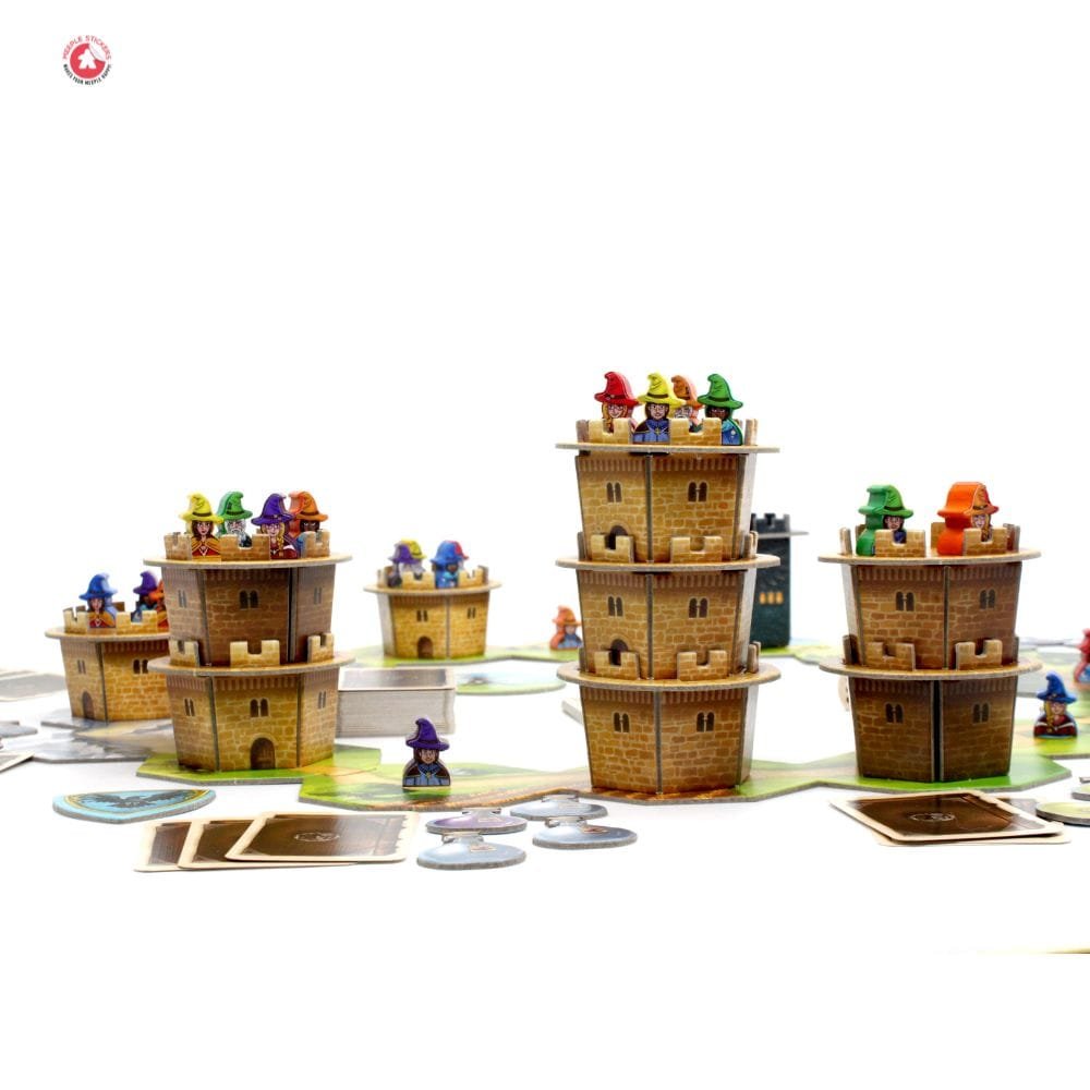 Meeple Sticker Wandering Towers Sticker Set Zauberer
