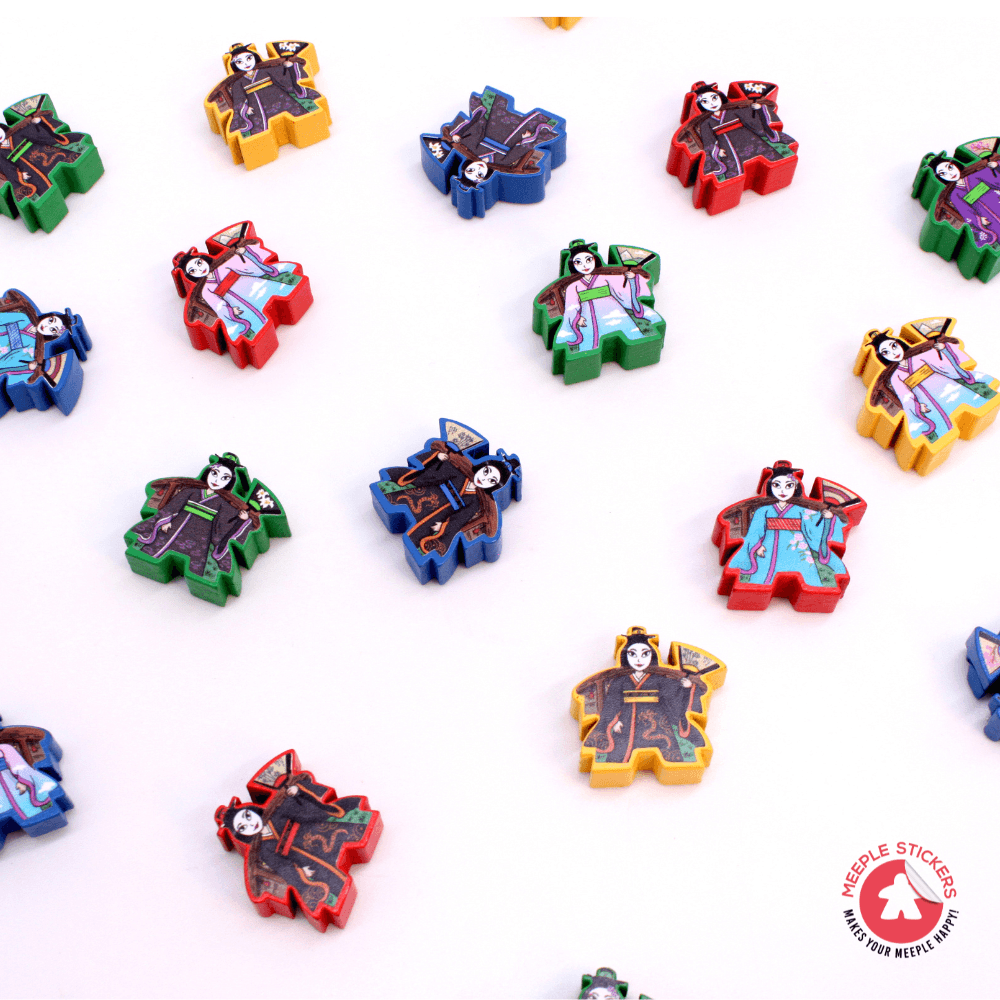 Meeple Sticker White Castle Matcha Sticker Set Geisha