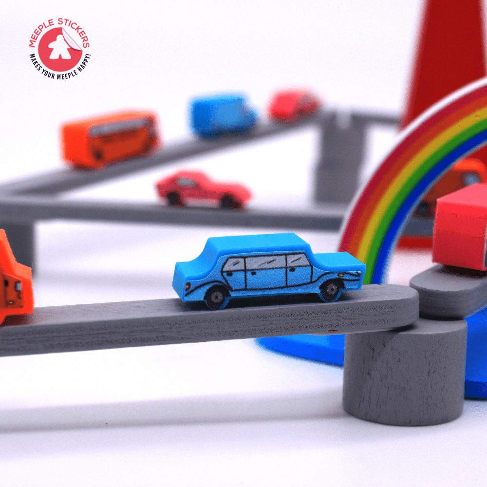Meeple Sticker Tokyo Highway Rainbow City Sticker Set