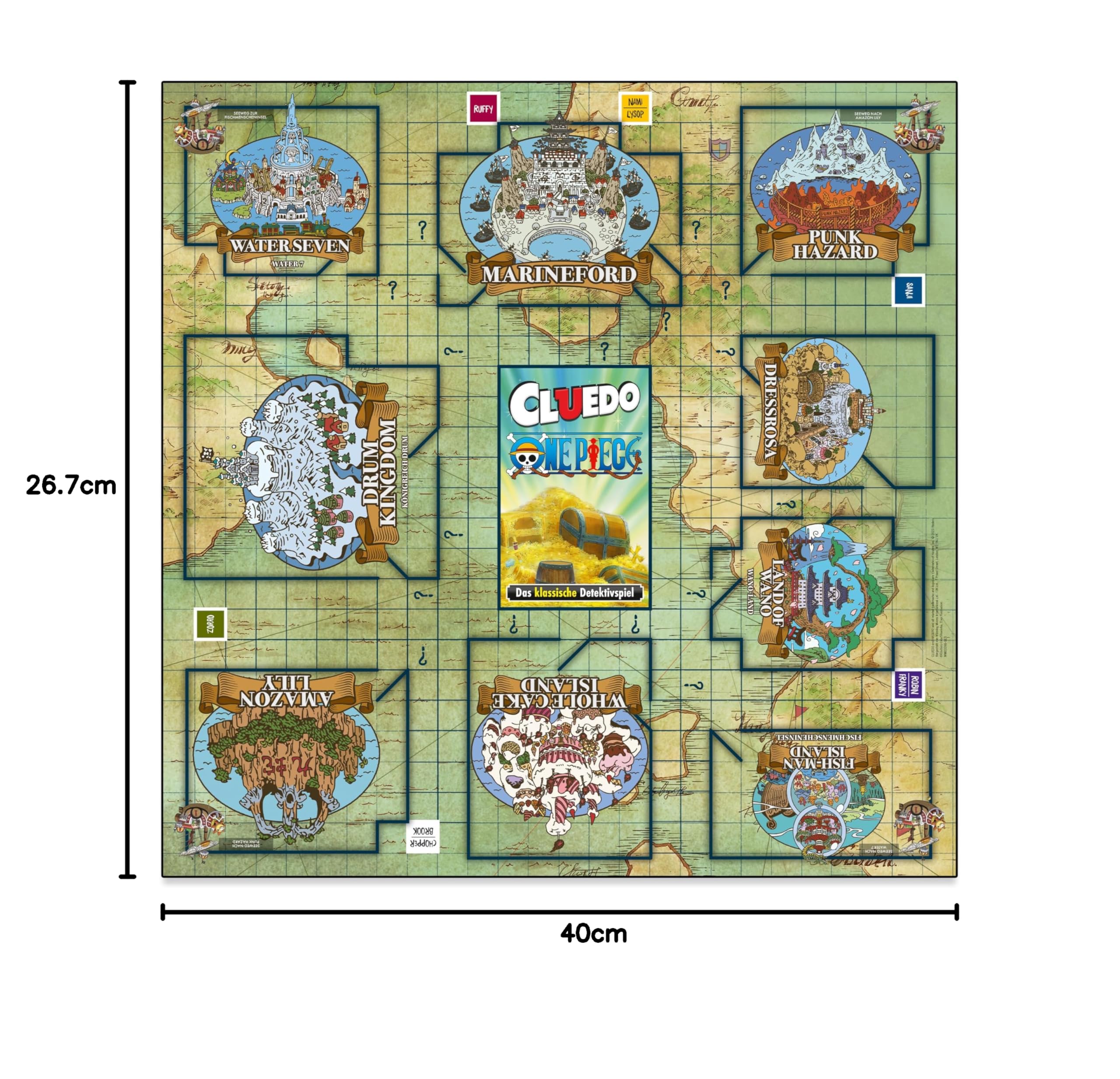 Winning Moves Cluedo One Piece Edition Detektiv Brettspiel Deutsch