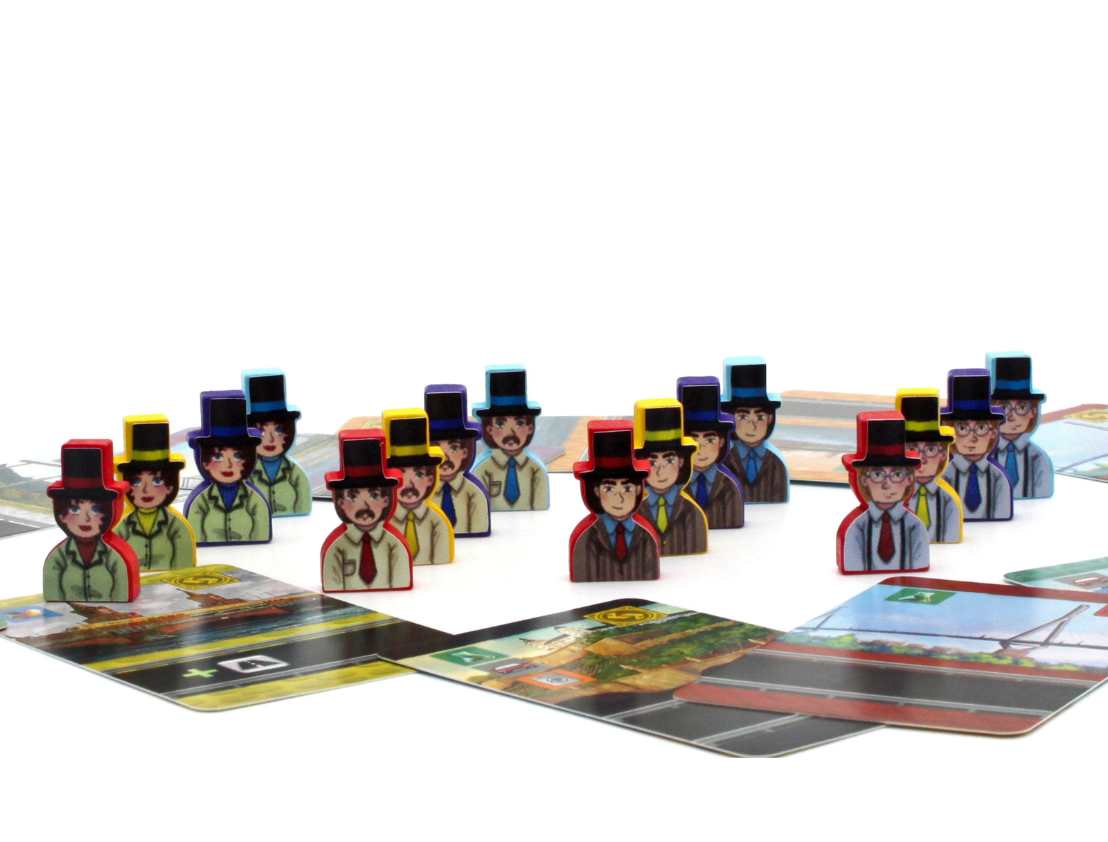 Meeple Sticker Autobahn Sticker Set Aufkleber beidseitig