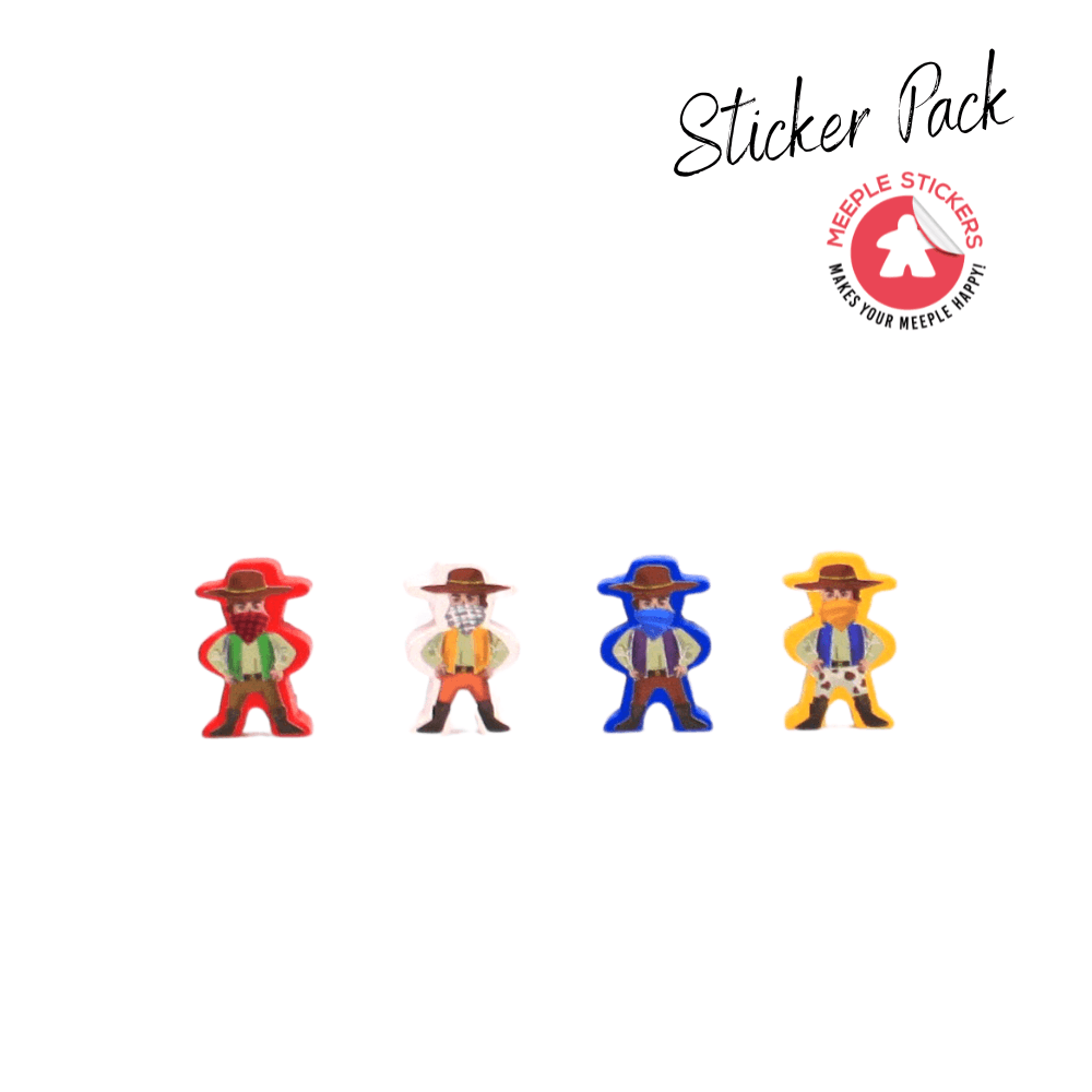 Meeple Sticker Great Western Trail 1st Edition Sticker Set 1. Auflage