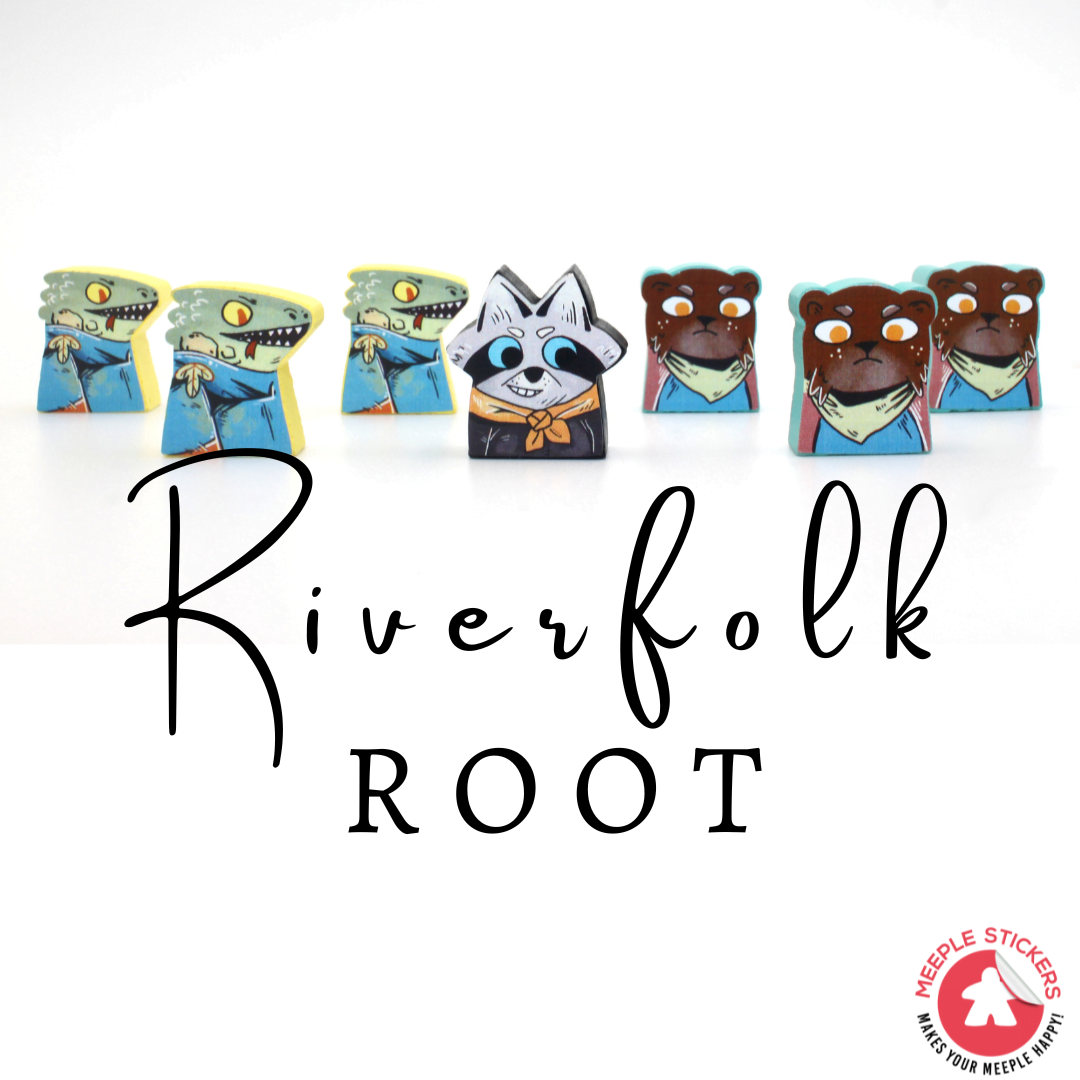 Meeple Sticker Root Riverfolk Sticker Set Fraktionen