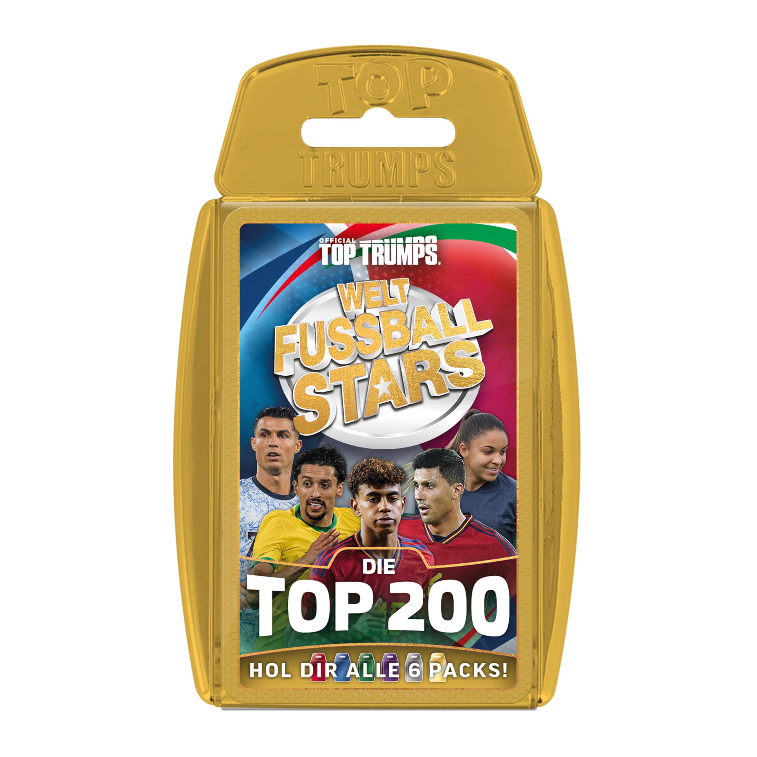 Winning Moves Top Trumps Weltfussballstars Kartenspiel Pack 6