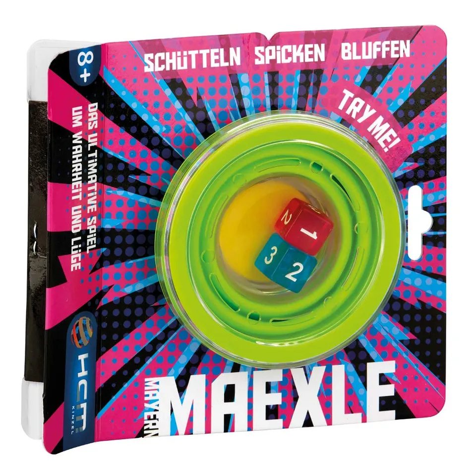 HCM Kinzel Maexle Würfelspiel mit Becher 2 Würfel