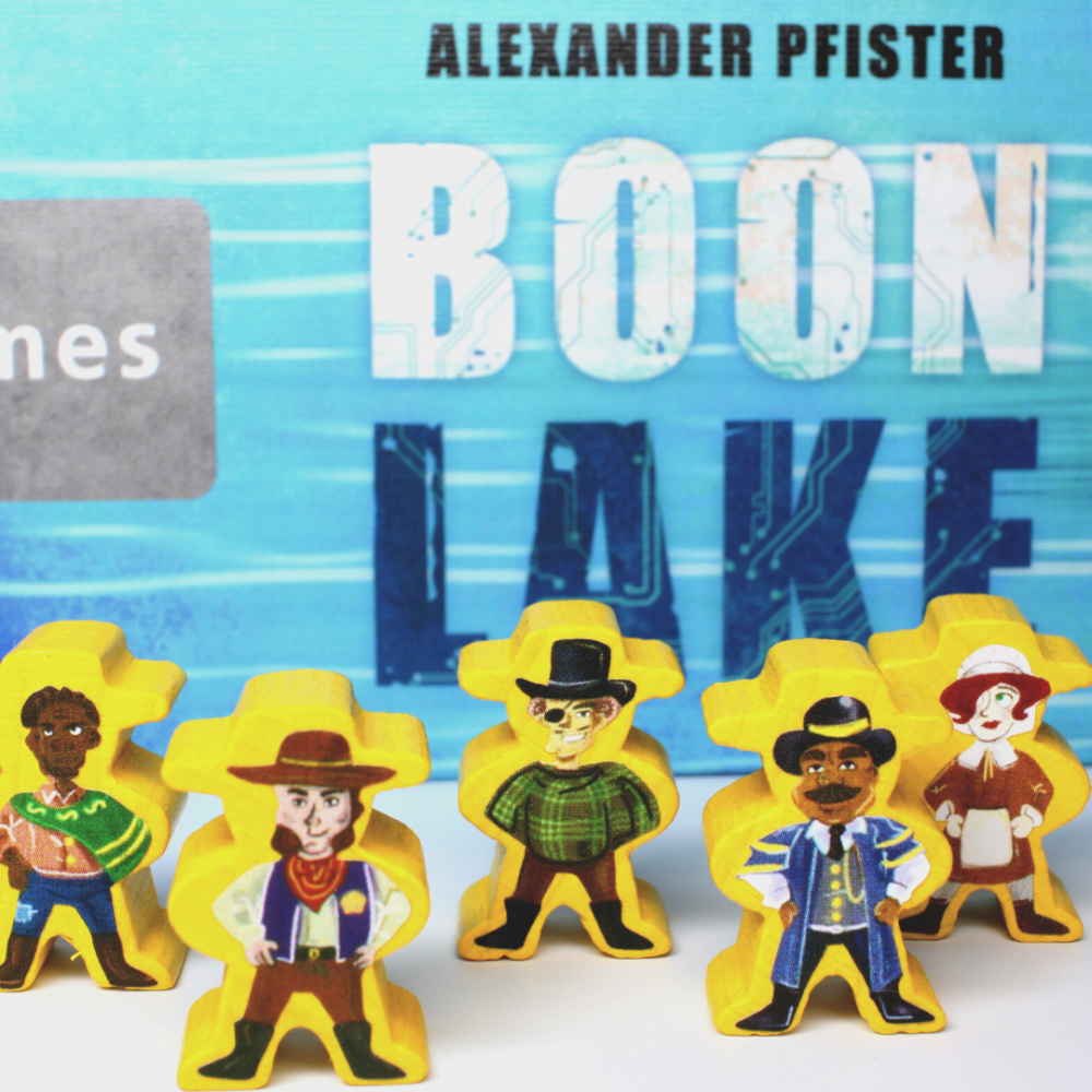 Meeple Sticker Boonlake Aufkleber Set doppelseitig