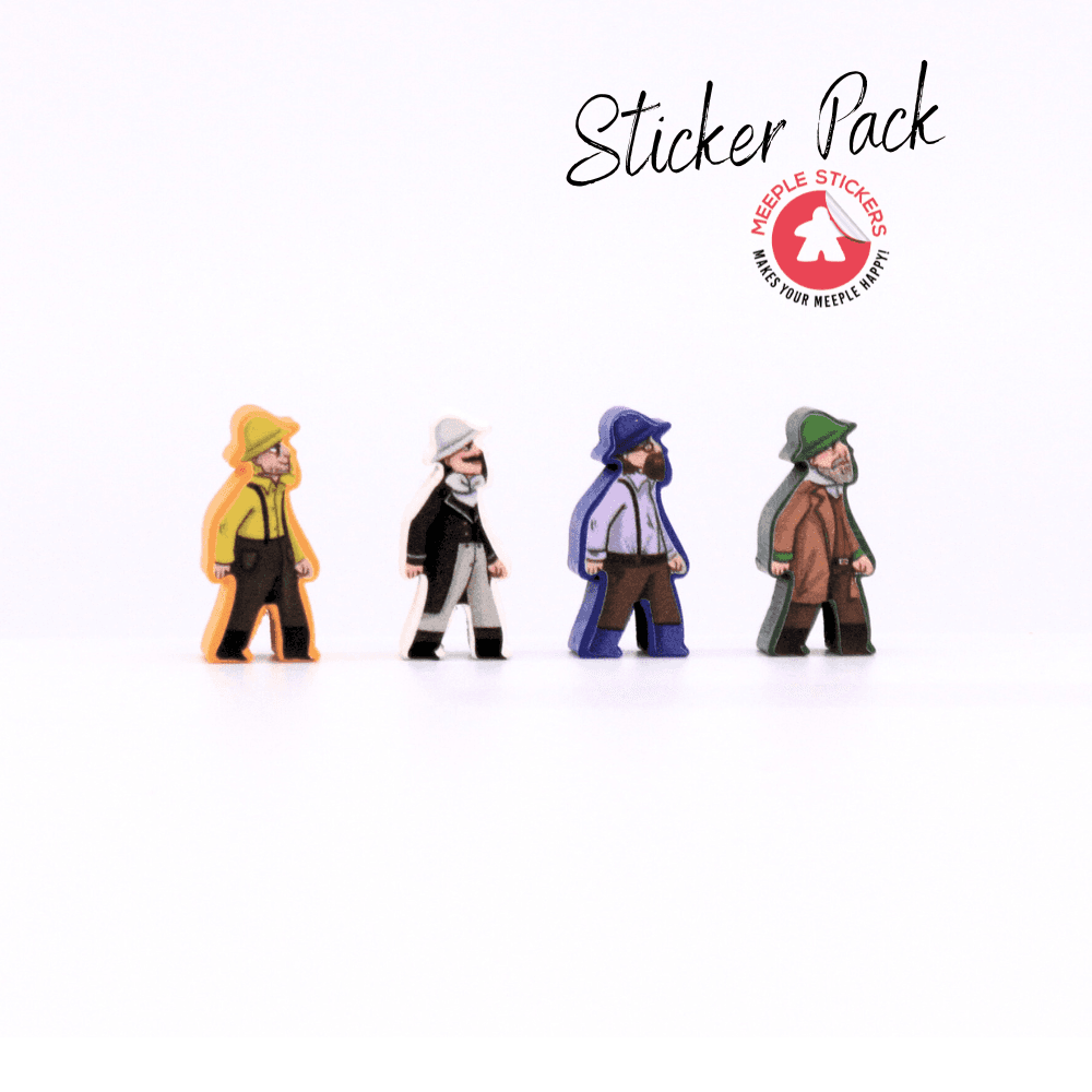 Meeple Sticker Darwins Journey Sticker Set doppelseitig