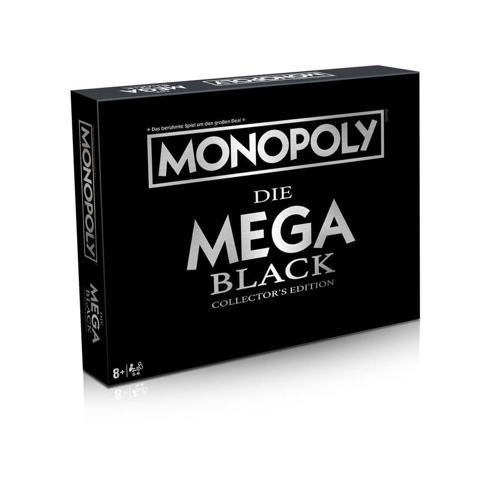 Winning Moves Monopoly Black Mega Edition Brettspiel XXL ab 8 Jahren