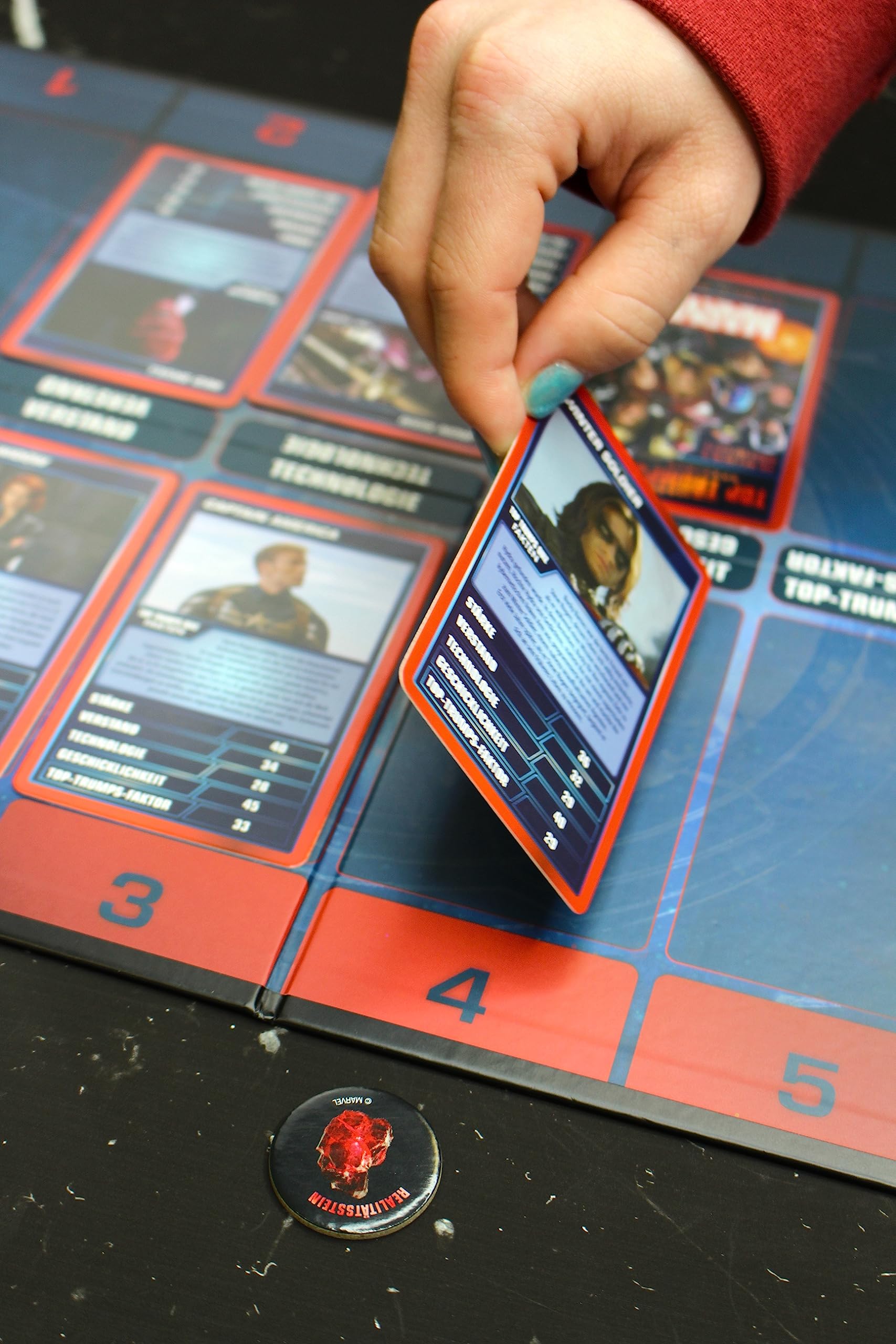 Winning Moves Top Trumps Battle Mat Marvel Brettspiel ab 8