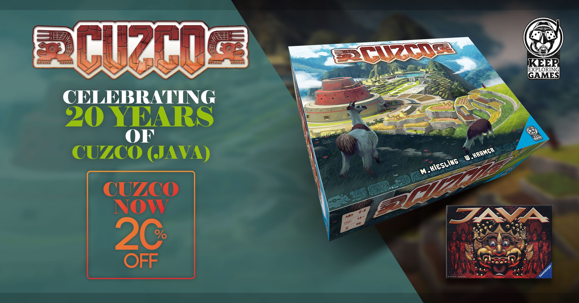 Keep Exploring Mask Trilogy Cuzco Brettspiel Resin-Tempel