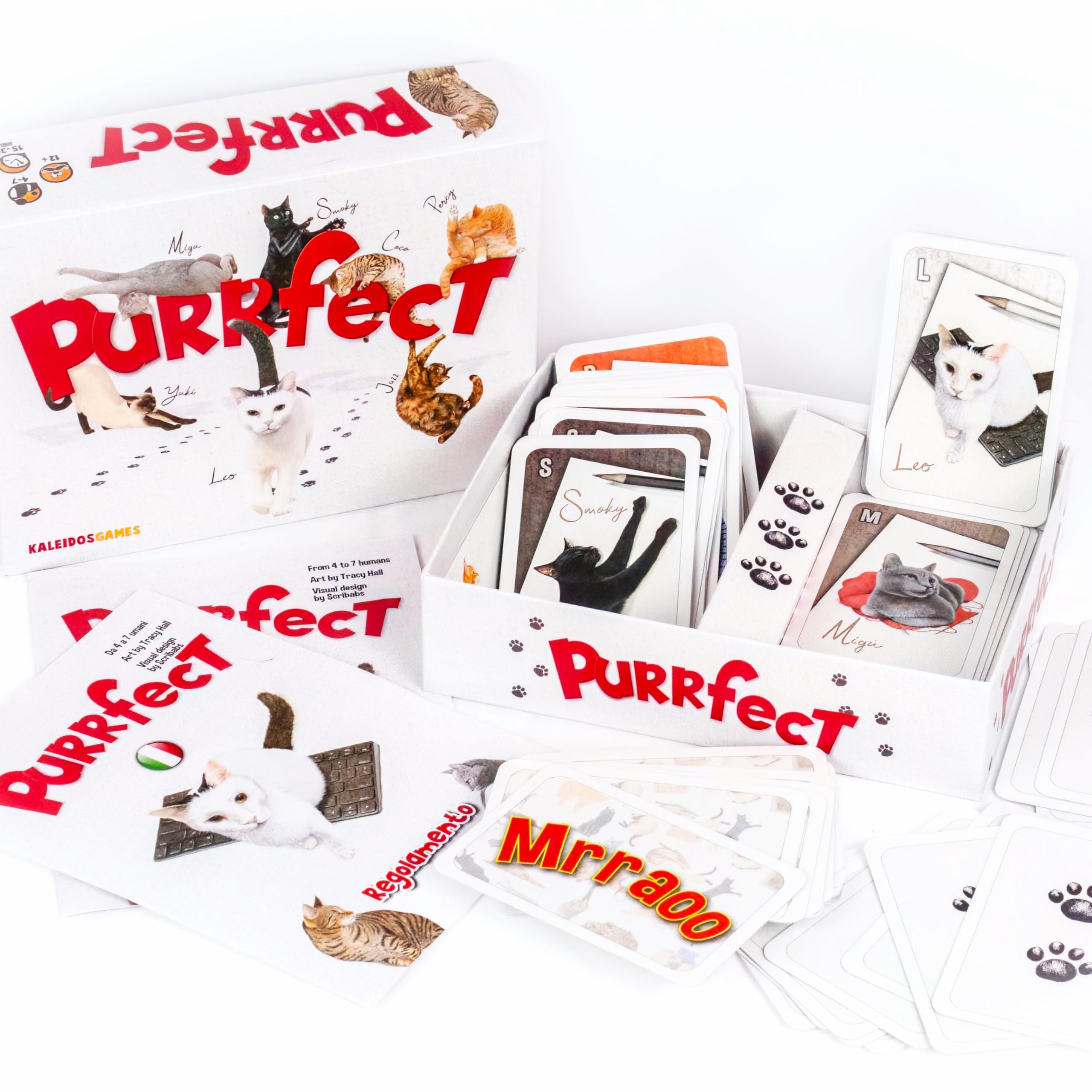 KaleidosGames Purrfect Kartenspiel Katzen 63 Karten 20 Min.